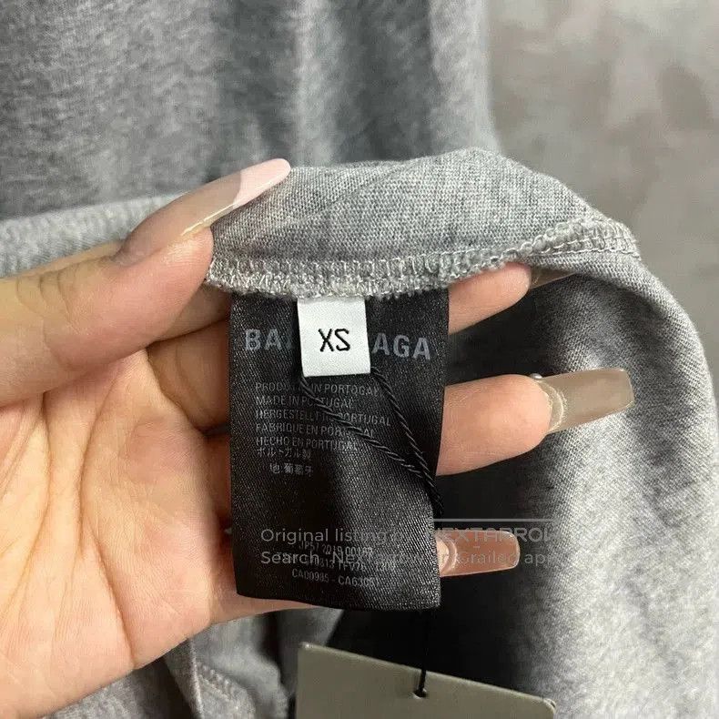 Balenciaga Balenciaga Gray Logo Print Crewneck T-Shirt. Size US XS / EU 42 / 0 - 3 Thumbnail