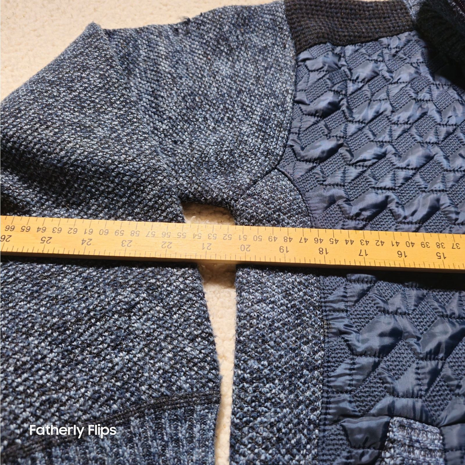 Other Msmsse Men's Blue Fleece Lined Textured Sweater Jacket L Size US L / EU 52-54 / 3 - 9 Thumbnail