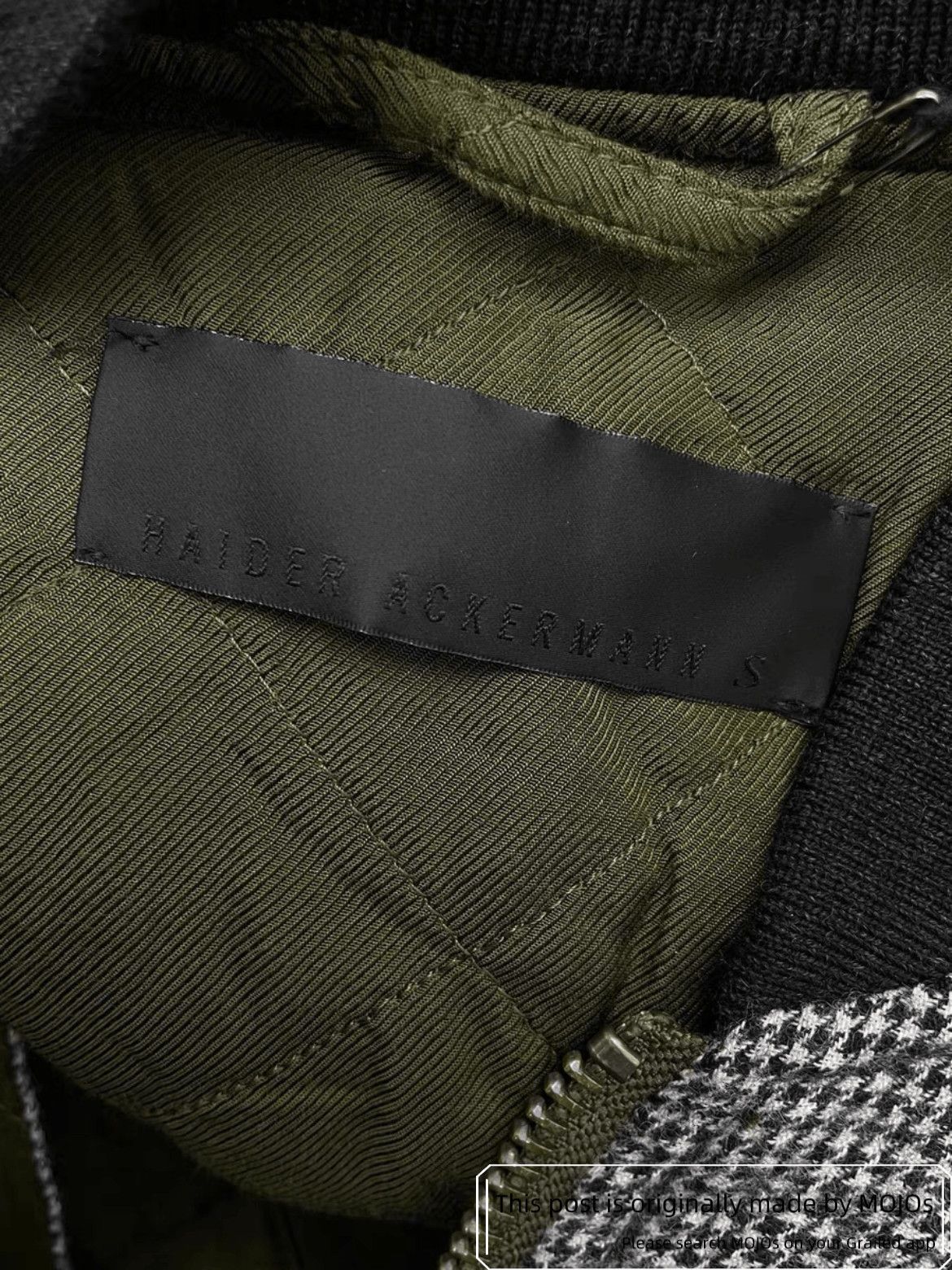 Haider Ackermann Haider Ackermann Hound Tooth Pattern Bomber Size US S / EU 44-46 / 1 - 3 Thumbnail