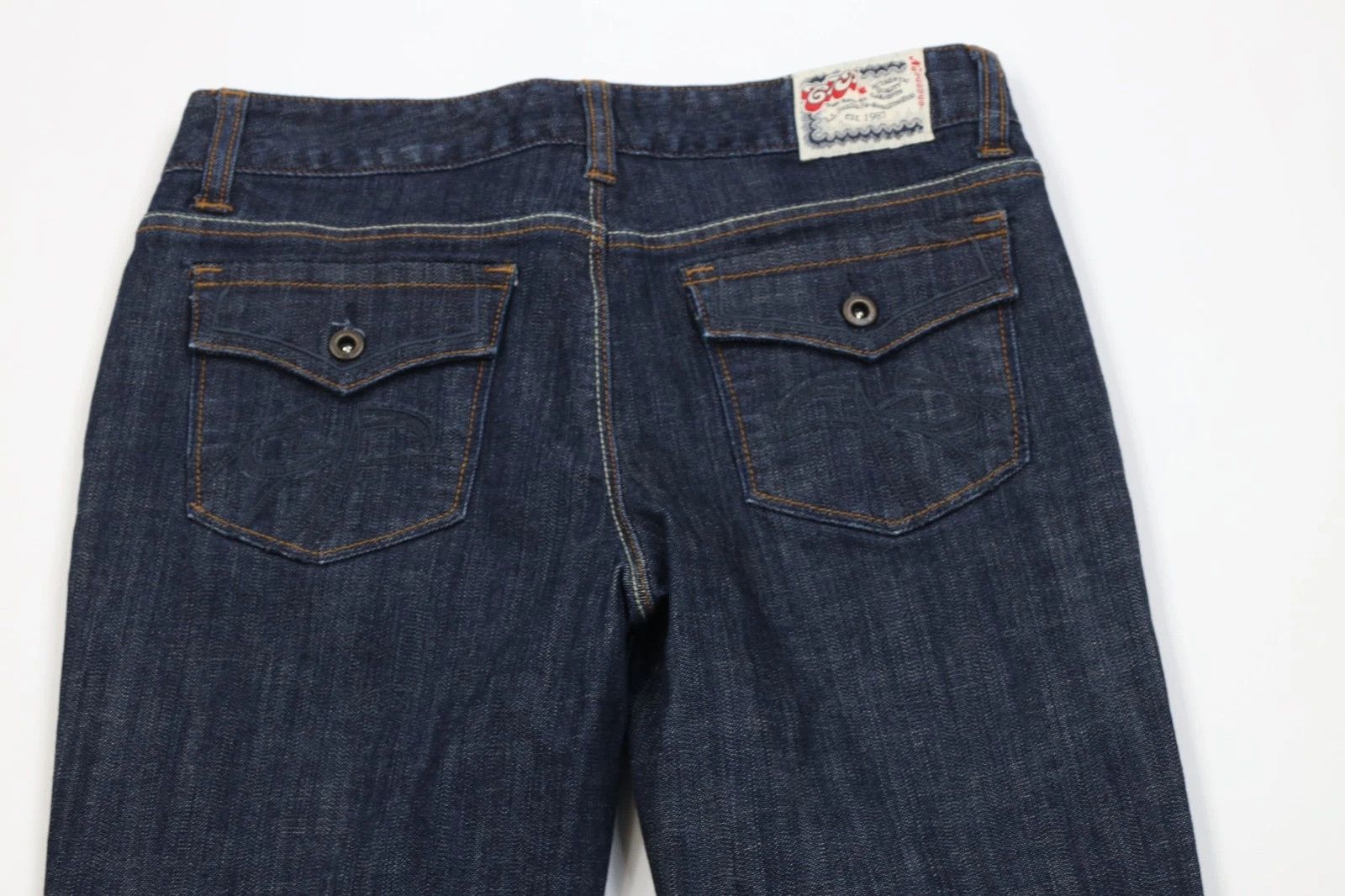 Vintage Vintage Y2K Streetwear Flared Wide Leg Denim Jeans Indigo Size 28" / US 6 / IT 42 - 10 Thumbnail