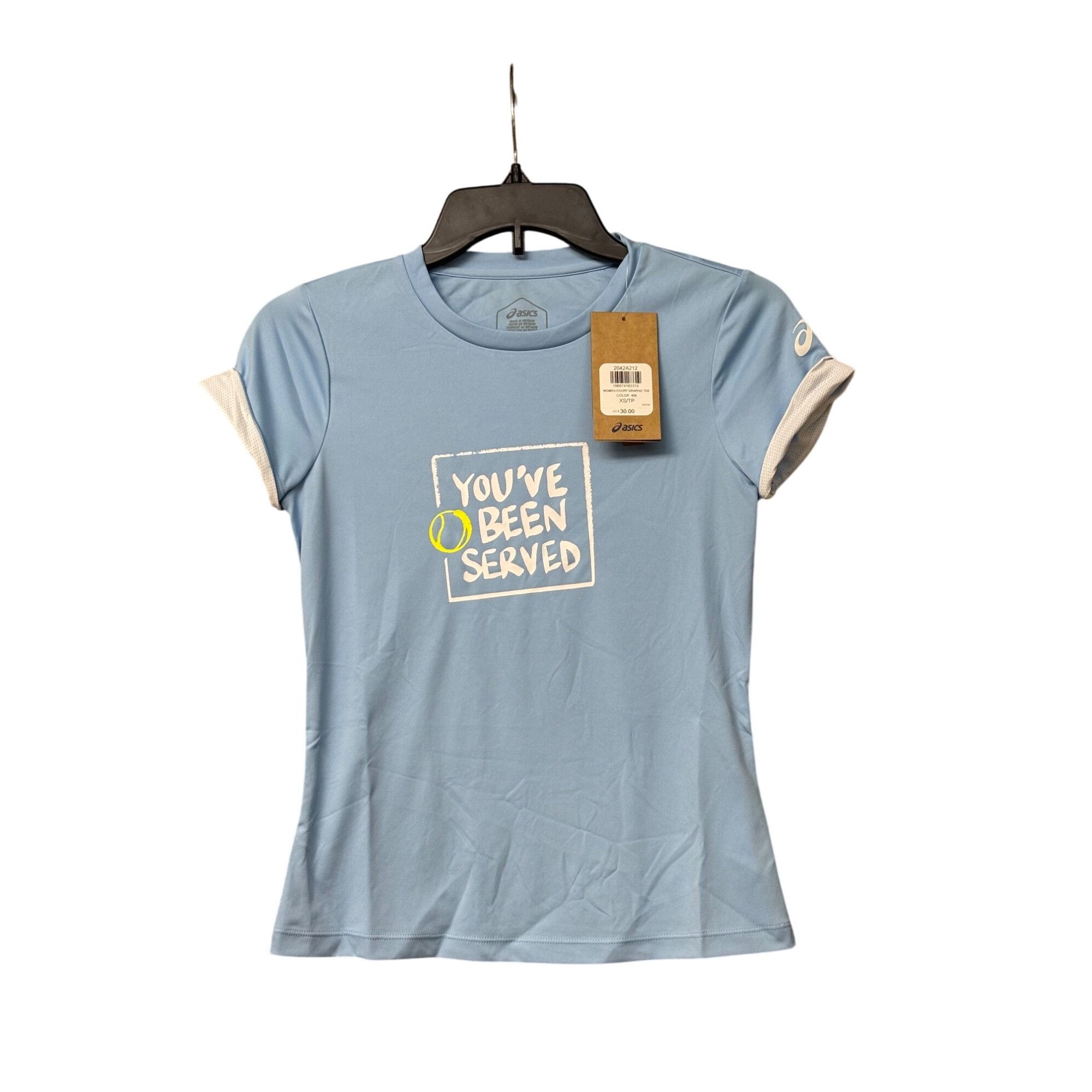 Asics Women's Court Graphic Tee, Arctic Sky, Sz. XS Size XS / US 0-2 / IT 36-38 - 11 Thumbnail