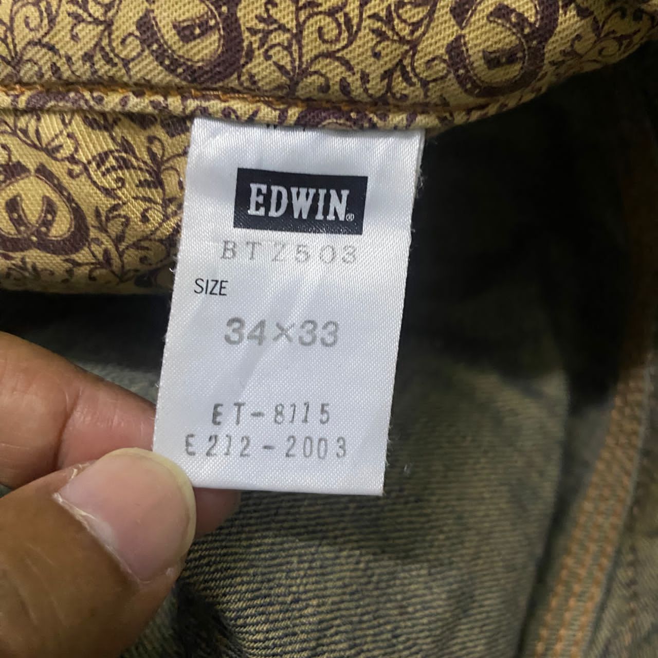 Edwin 💥Best Offer💥Vintage Edwin Blue Trip Distressed Denim Size US 36 / EU 52 - 15 Thumbnail