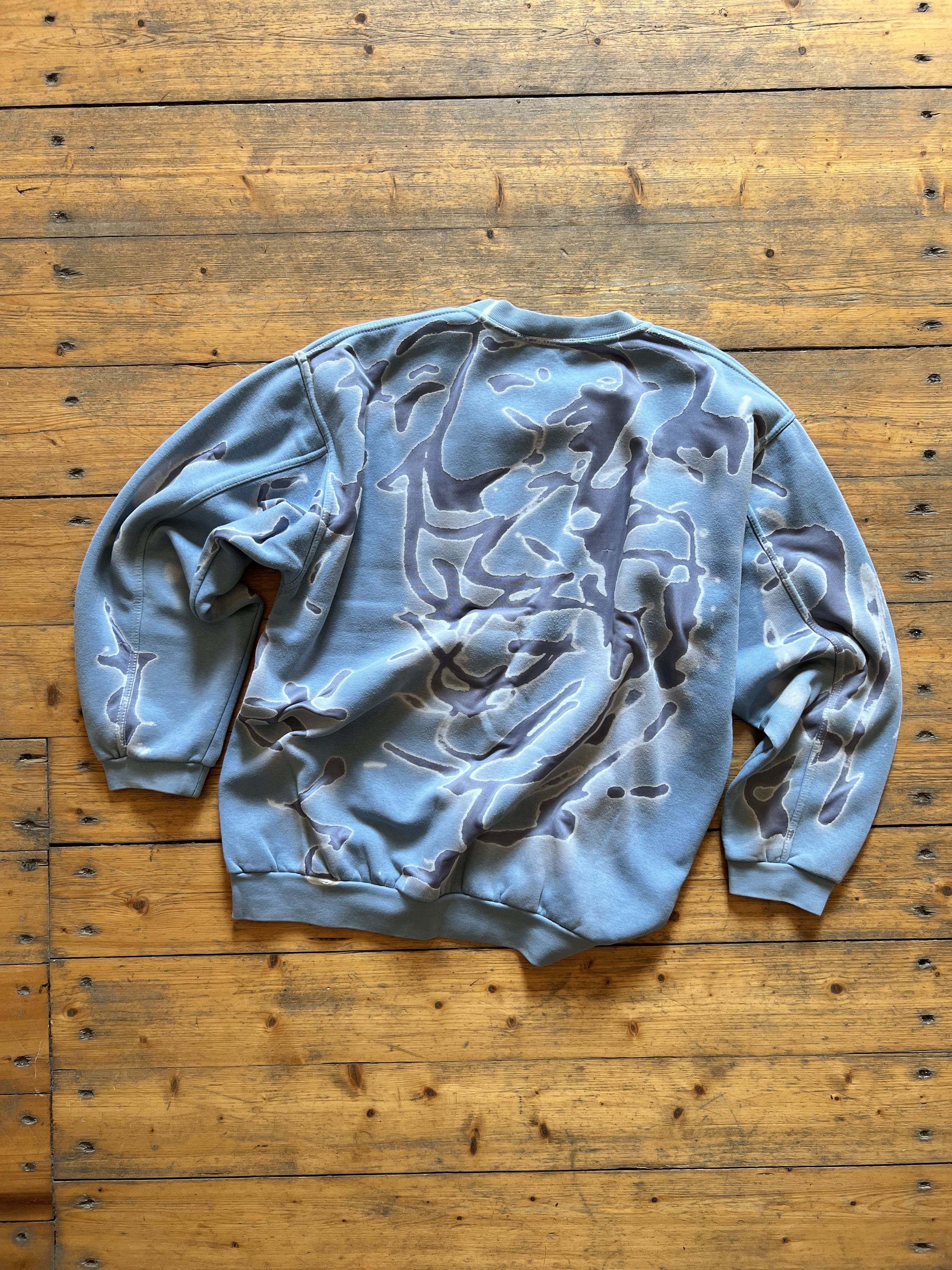 Adidas Adidas Equipment Vintage Acid Bleached Sweatshirt 1990s Size US L / EU 52-54 / 3 - 4 Thumbnail