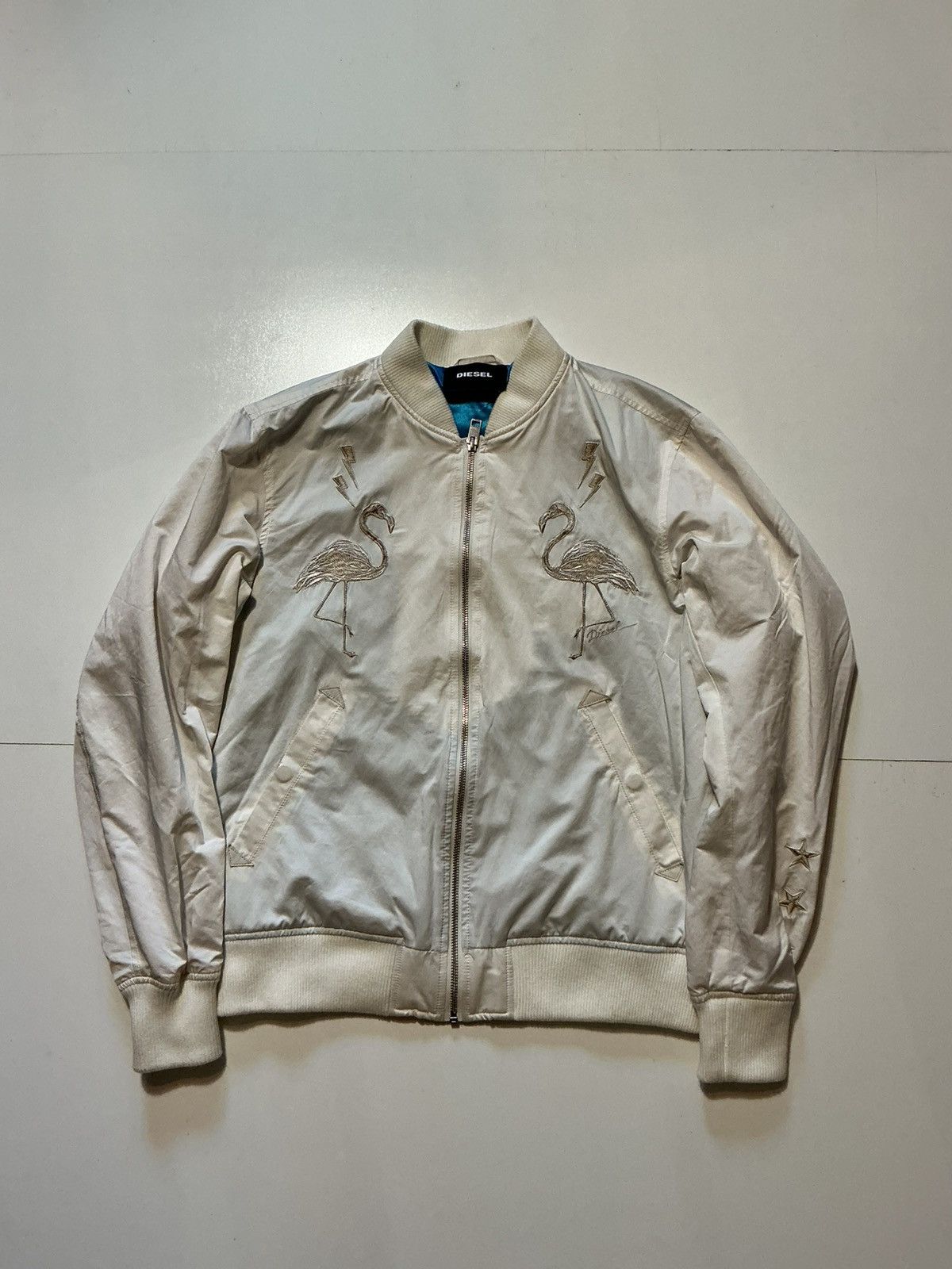 Diesel $380 Diesel Miami Dreaming Flamingo J Flam Bomber Jacket Size US M / EU 48-50 / 2 - 1 Thumbnail