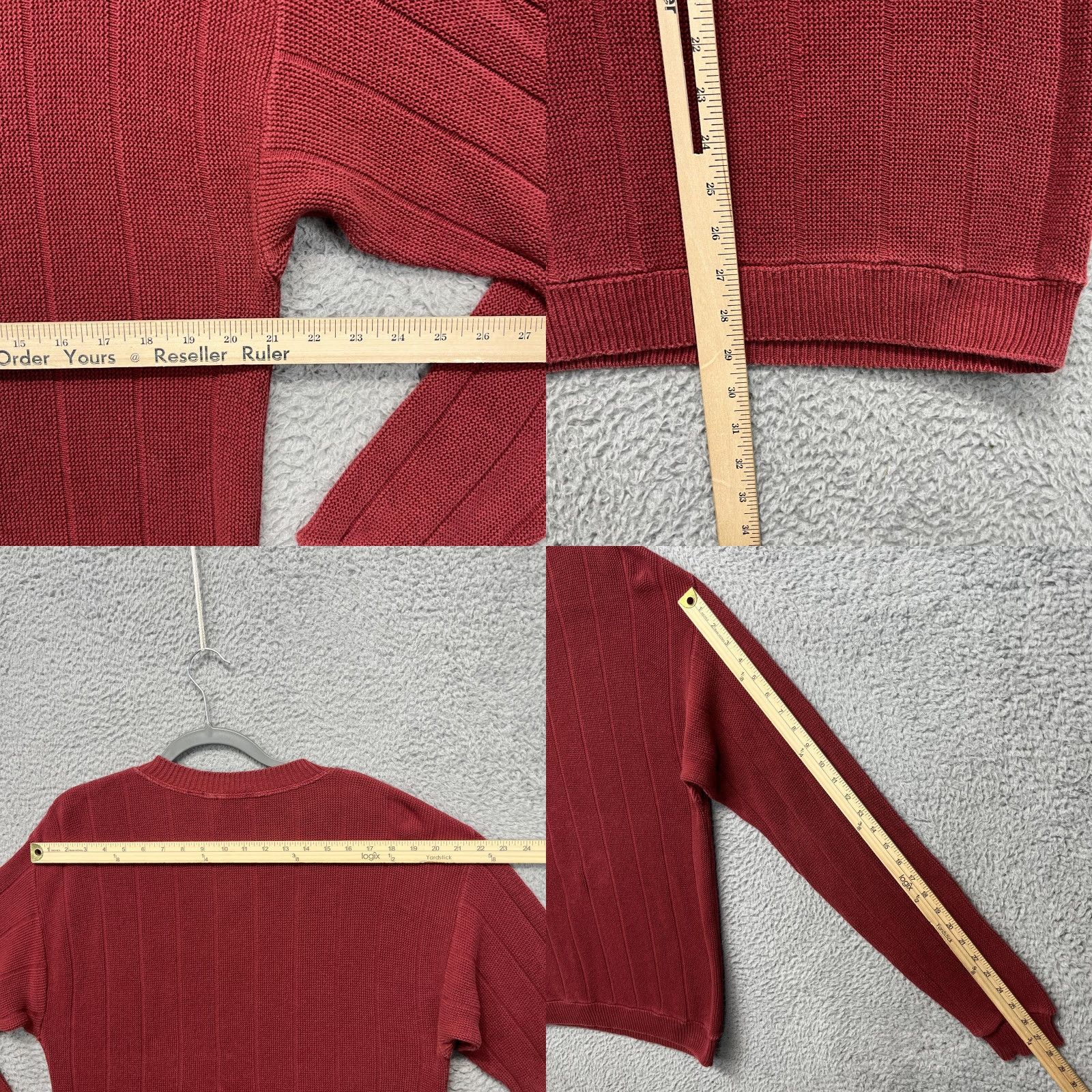 Izod VINTAGE IZOD Sweater Mens Small Red 100% Cotton Crewneck Knit Logo USA 80s 90s Size US S / EU 44-46 / 1 - 8 Thumbnail