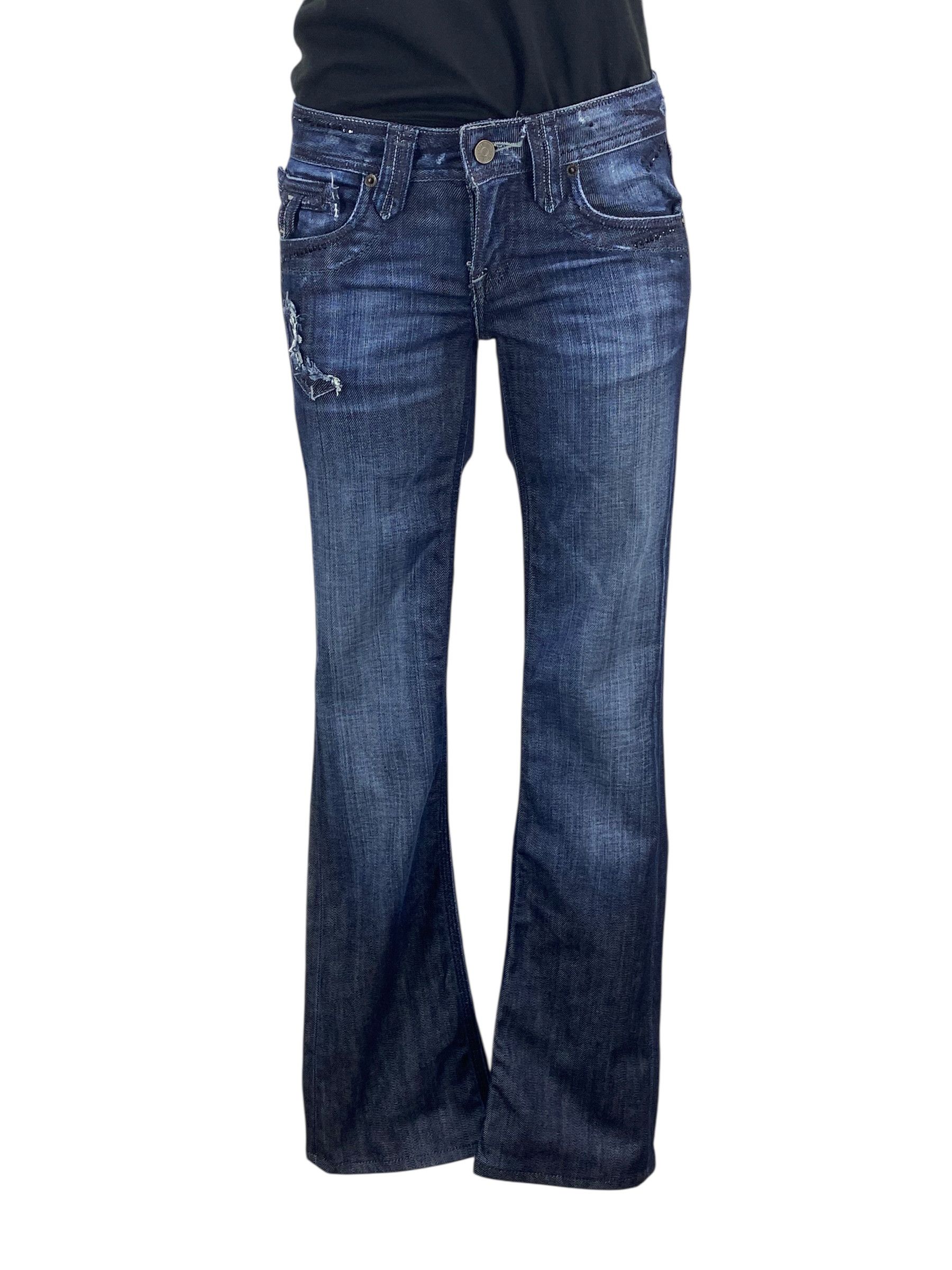 Designer Taverniti So Jeans Flare Jeans Pants Size 24" / US 00 / IT 34 - 4 Thumbnail