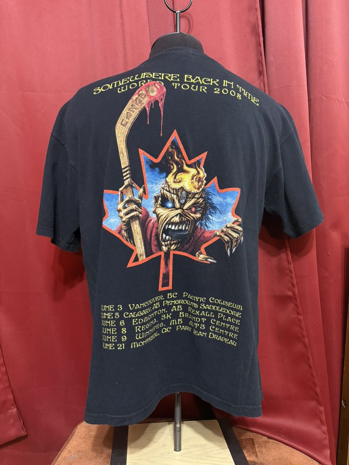 Band Tees Vintage Iron Maiden Tshirt Y2k Team Canada Band Tee Grail Size US XL / EU 56 / 4 - 7 Thumbnail