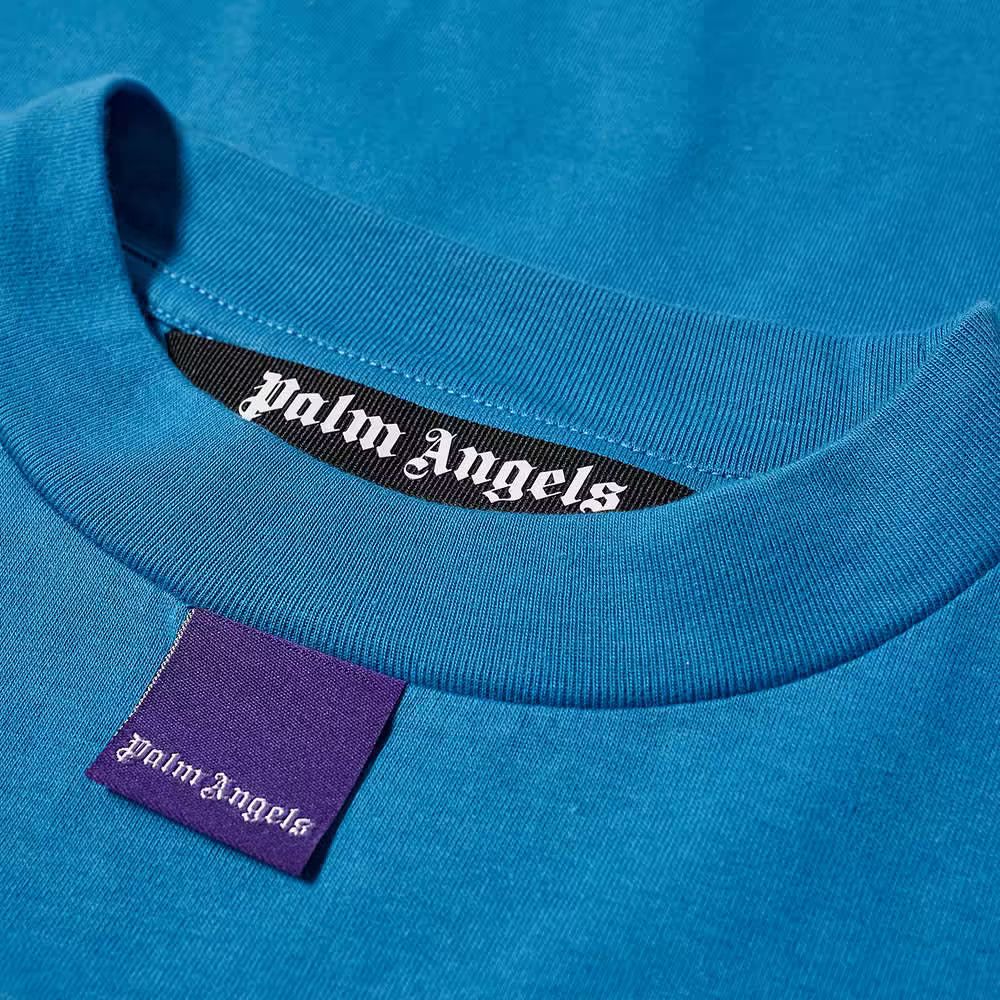 Palm Angels o1y0325 Logo Crewneck T-Shirt in Blue Size US M / EU 48-50 / 2 - 2 Thumbnail
