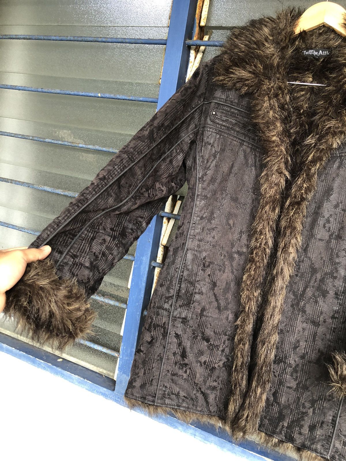 If Six Was Nine Rare❗️In The Attic Bondage Fur Punk Jacket Size US L / EU 52-54 / 3 - 11 Thumbnail