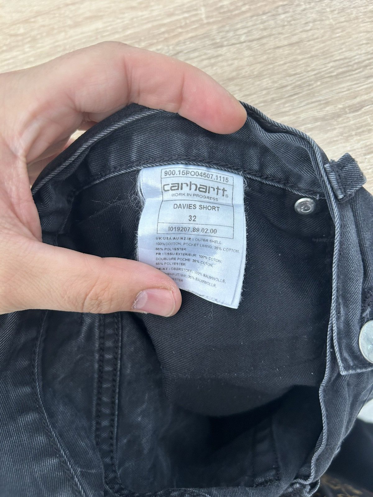 Carhartt Carhartt Stonewash Jorts Size US 34 / EU 50 - 4 Thumbnail