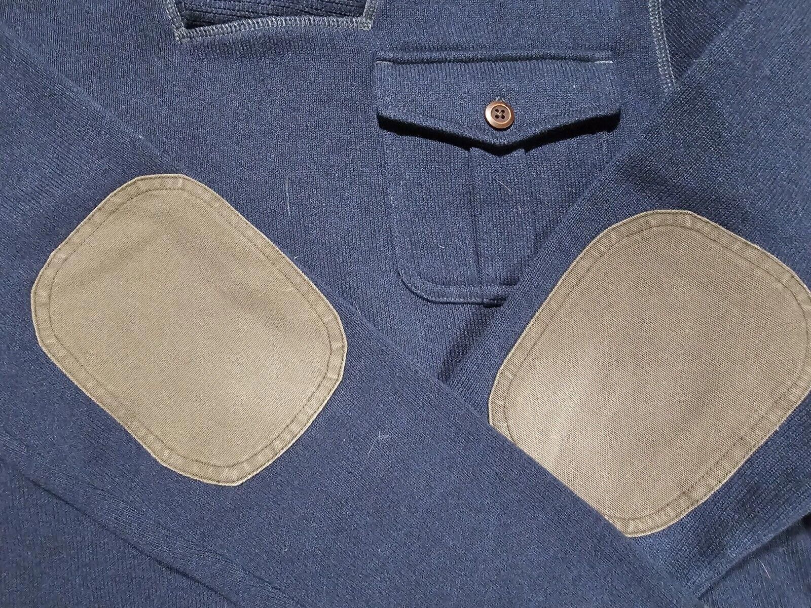 Designer G.H. BASS Service Workwear Cowl Button Neck Sweatshirt M Size US M / EU 48-50 / 2 - 3 Thumbnail