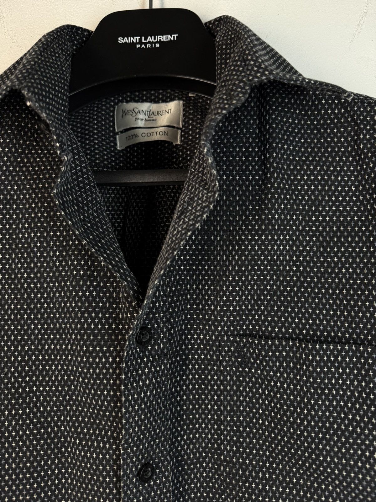 Yves Saint Laurent ♱ ♱ ♱ Crosses YSL Shirt Summer Size US M / EU 48-50 / 2 - 18 Thumbnail