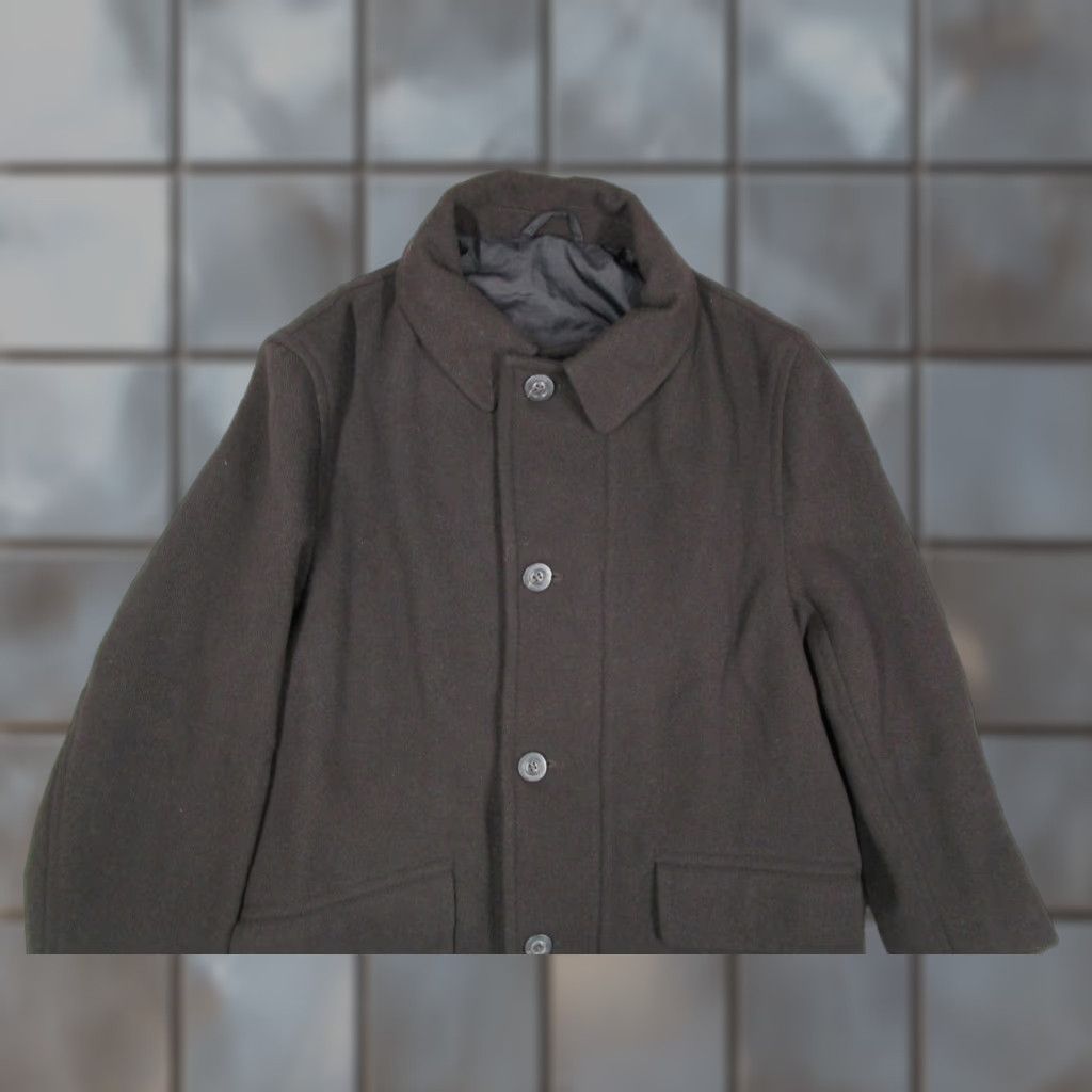 Kenzo Kenzo Homme Coat Mens Medium Brown Wool Overcoat Italy Zip Lined KNSH13 Size US M / EU 48-50 / 2 - 1 Thumbnail