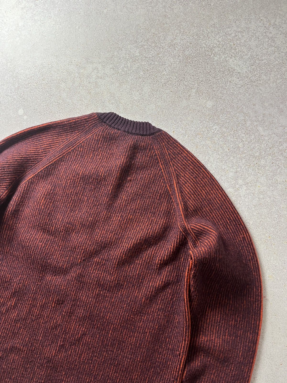 Diesel Vintage Diesel Orange Sweater Grunge Avant Garde Y2K Size US S / EU 44-46 / 1 - 5 Thumbnail