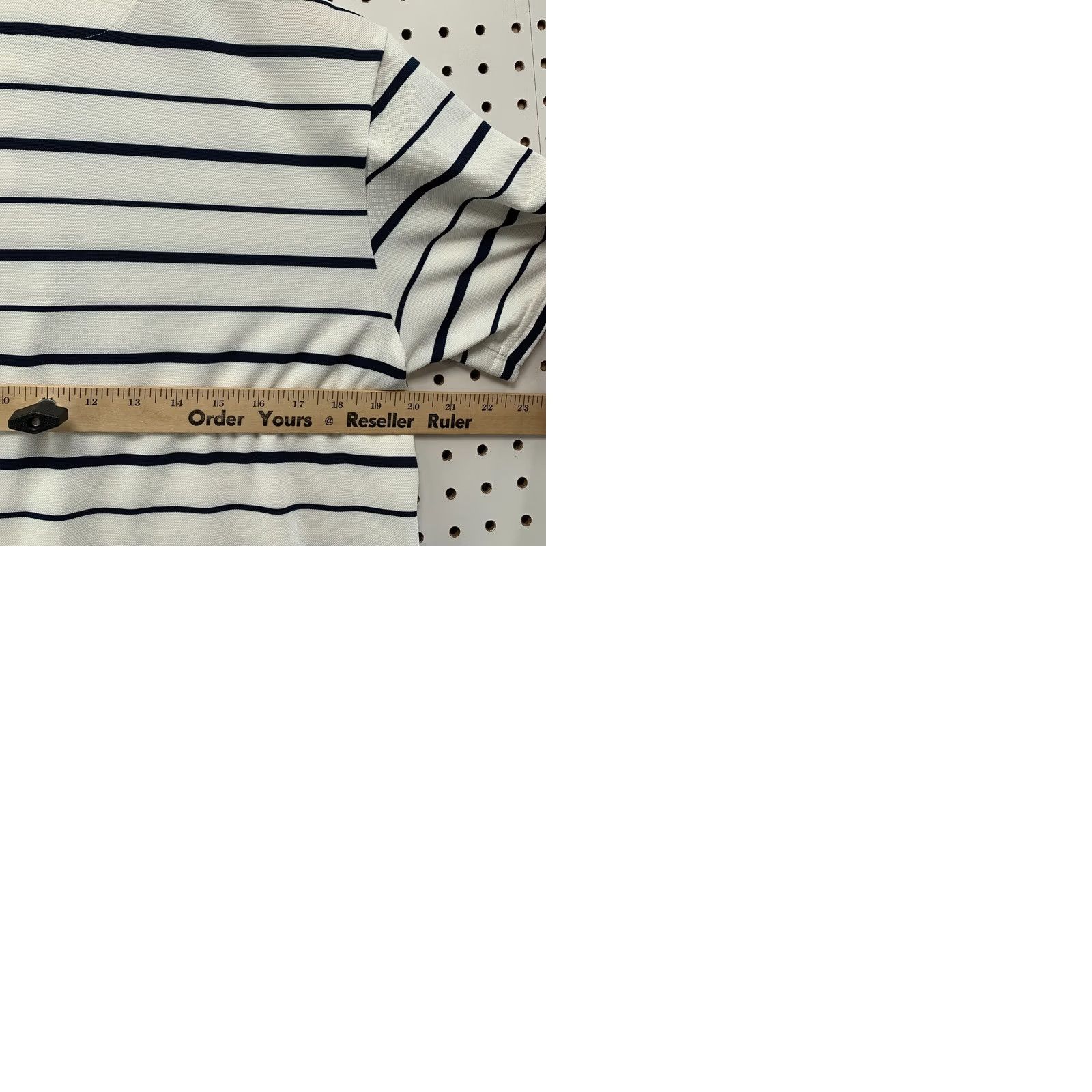 Bonobos Bonobos Polo Collared Shirt White Blue Striped Mens Small Golf Size US S / EU 44-46 / 1 - 9 Thumbnail