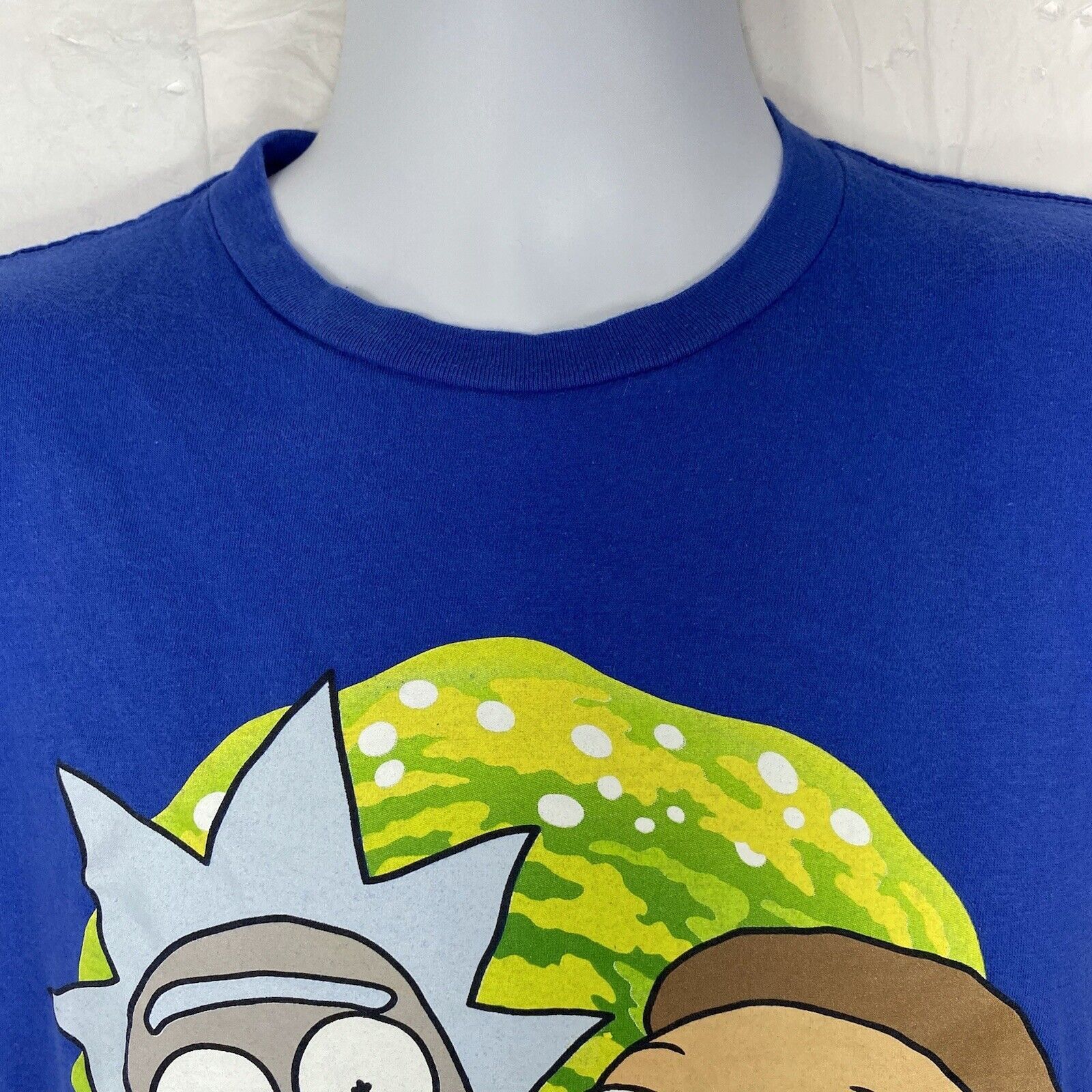 Other Rick & Morty Small Blue Adult Swim Cartoon Graphic T Shirt Size US S / EU 44-46 / 1 - 2 Thumbnail