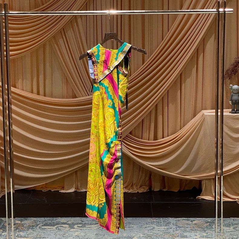 Versace Versace Baroque side button dress Size S / US 4 / IT 40 - 1 Thumbnail