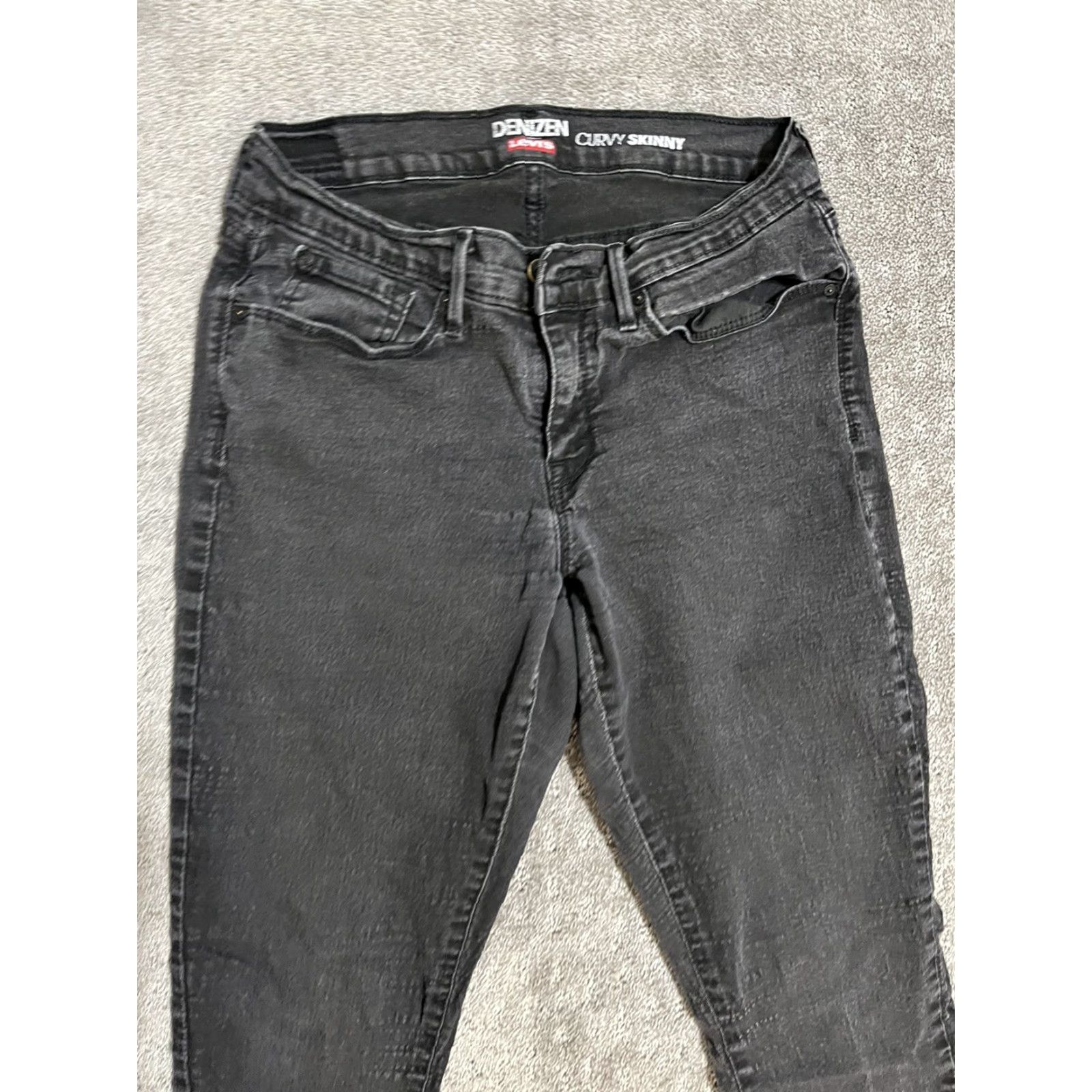 Denizen DENIZEN Curvy Skinny Jeans Women's 26x27 Black Mid Rise Cotton Blend Denim Casual Size 26" / US 2 / IT 38 - 2 Thumbnail