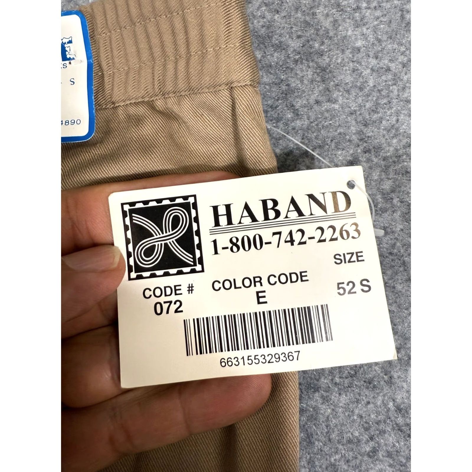 Haband Haband Ice House Pants Mens 52X28 Khaki Elastic Waist Slacks NWT Cotton Polyester Flat Front Pockets Size US 36 / EU 52 - 7 Thumbnail