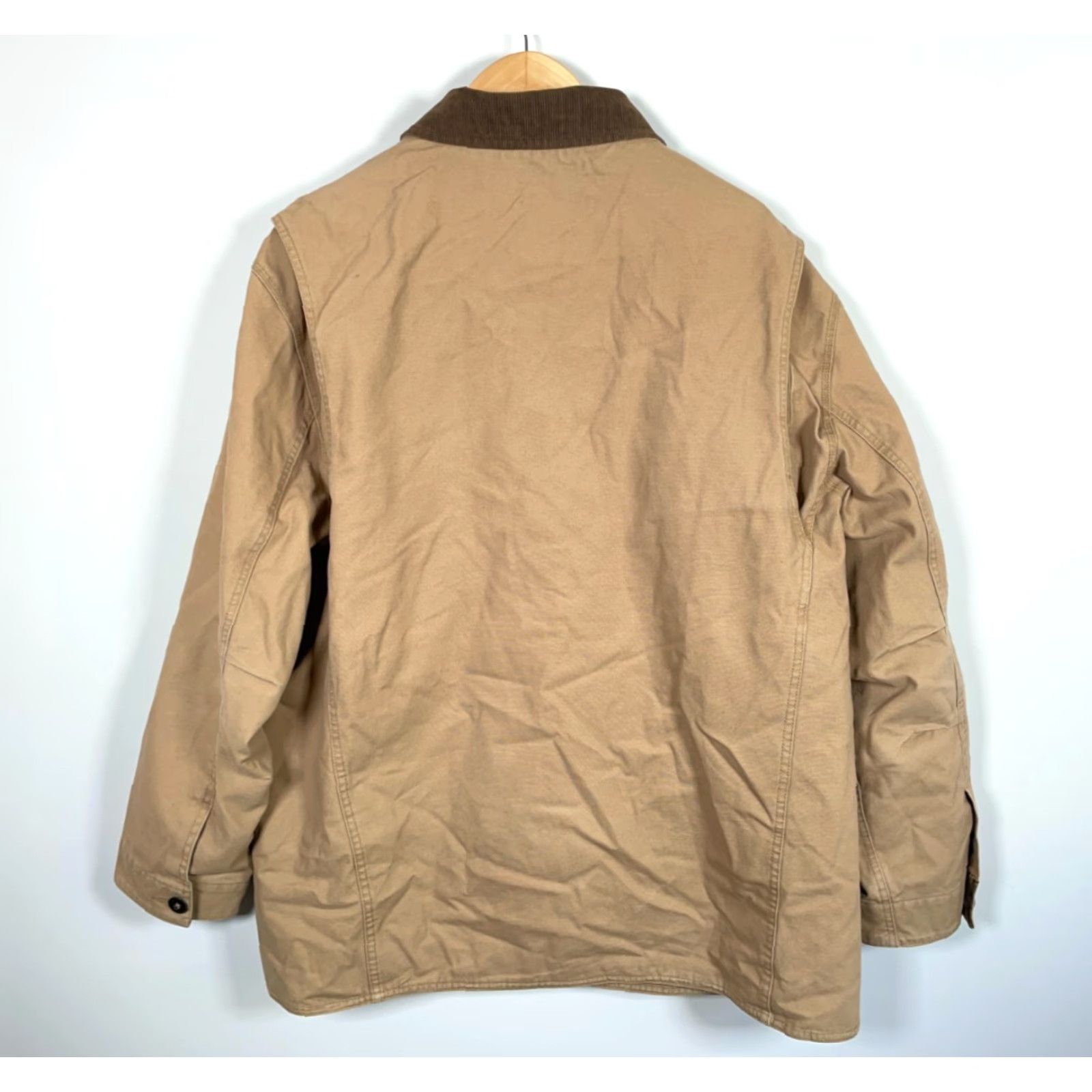 Orvis Orvis Jacket Adult Large Beige Canvas Chore Barn Corduroy Collar Quilted Size US XL / EU 56 / 4 - 2 Thumbnail