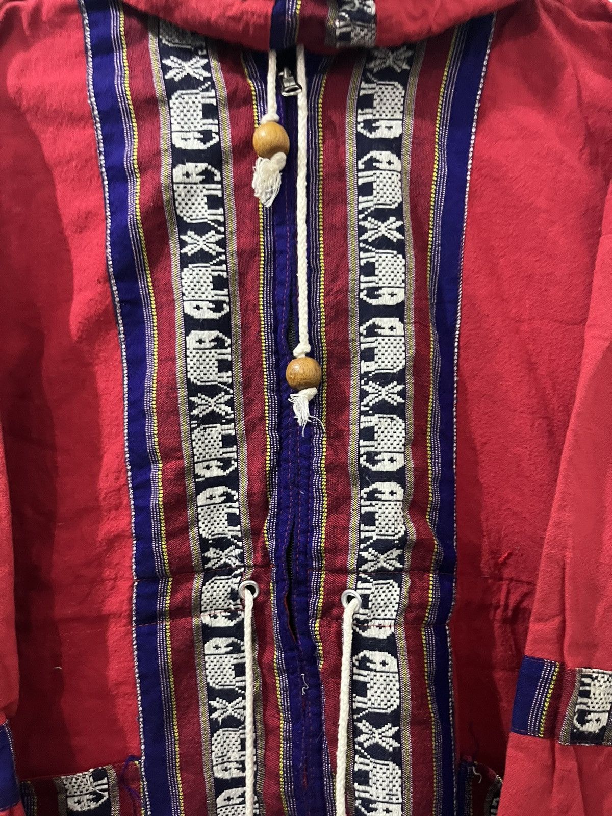 Beauty Beast 💥VINTAGE 80s THAI TRADITION Inspired REVERSIBLE JACKET Size US XL / EU 56 / 4 - 5 Thumbnail