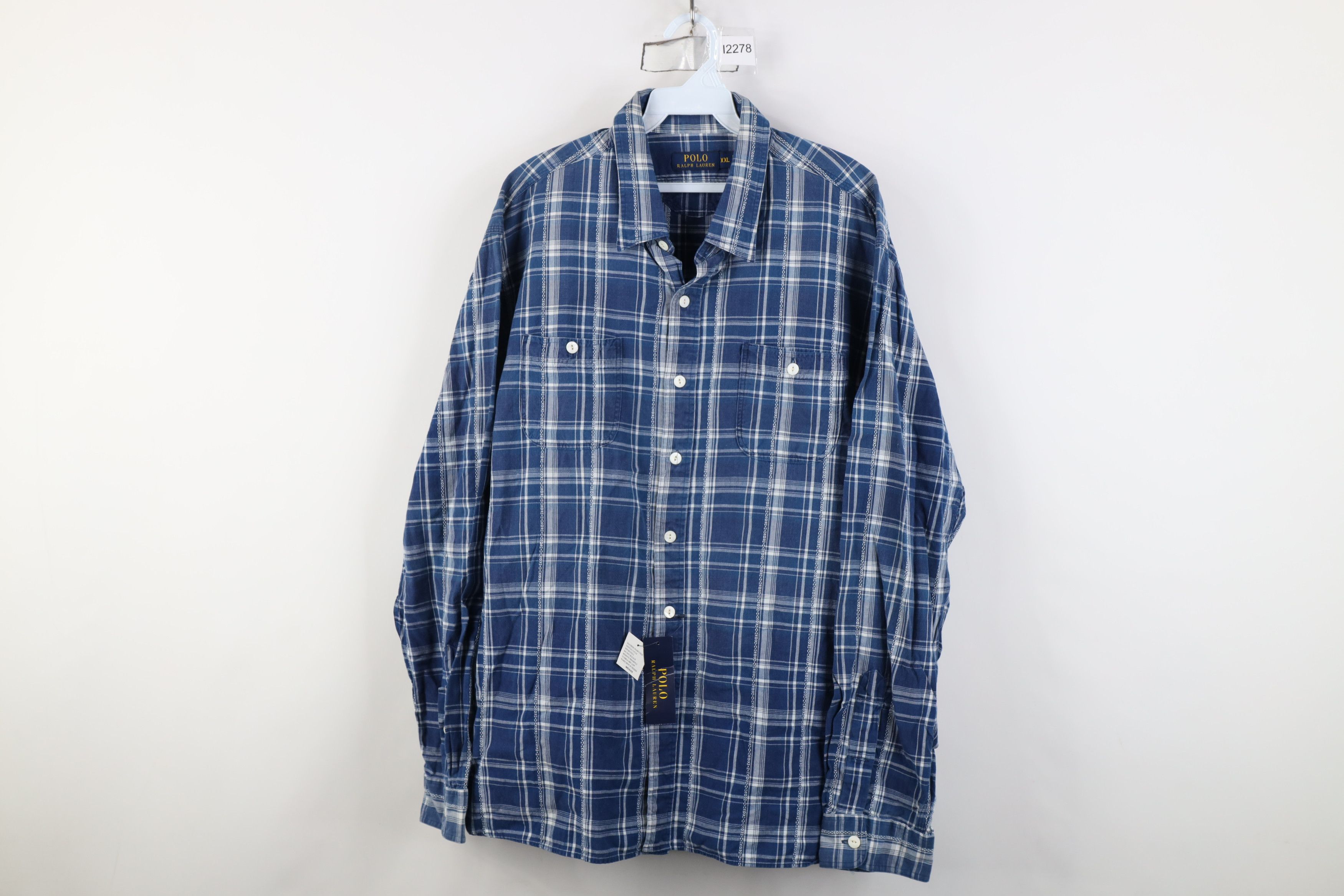 Ralph Lauren Deadstock Vintage Ralph Lauren Pocket Flannel Button Shirt Size US XXL / EU 58 / 5 - 1 Thumbnail