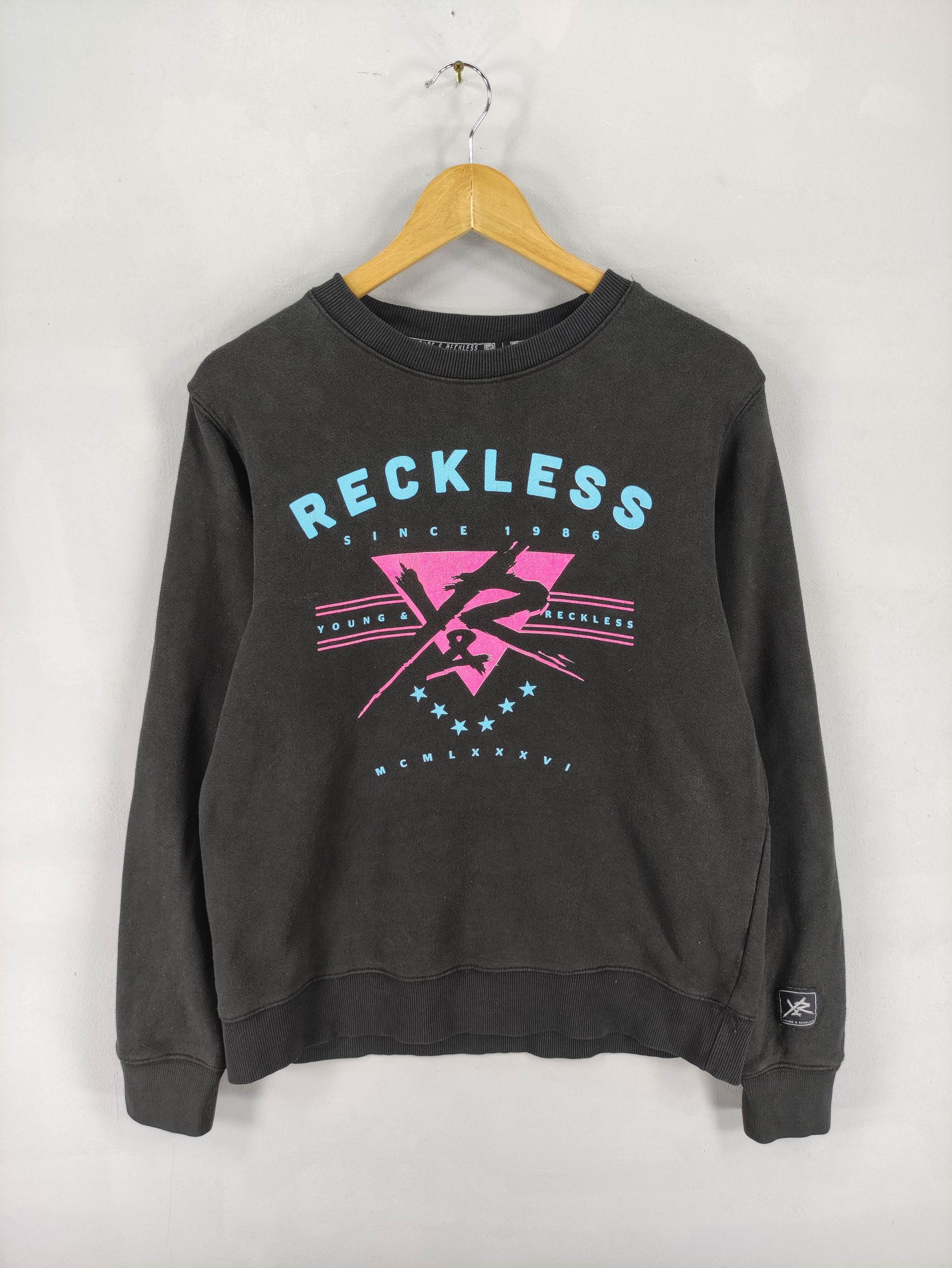 Japanese Brand Vintage Voungand Reckless Sweatshirt Jumper Size US L / EU 52-54 / 3 - 1 Thumbnail