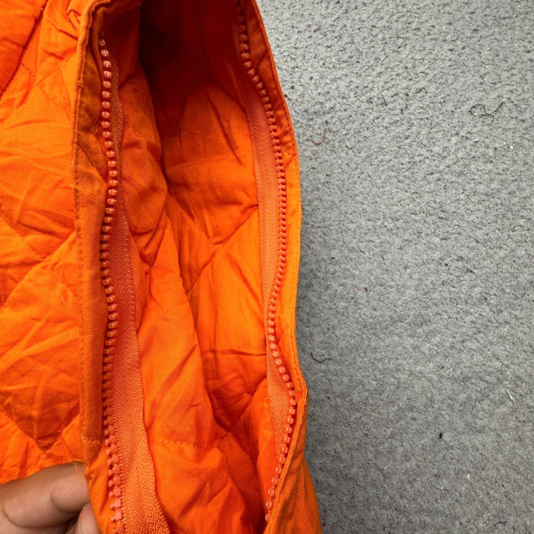 J.Crew VINTAGE J.CREW Duck Down Hunting Quilted Vest Mens Large Orange Convertible Vest Size US L / EU 52-54 / 3 - 7 Thumbnail