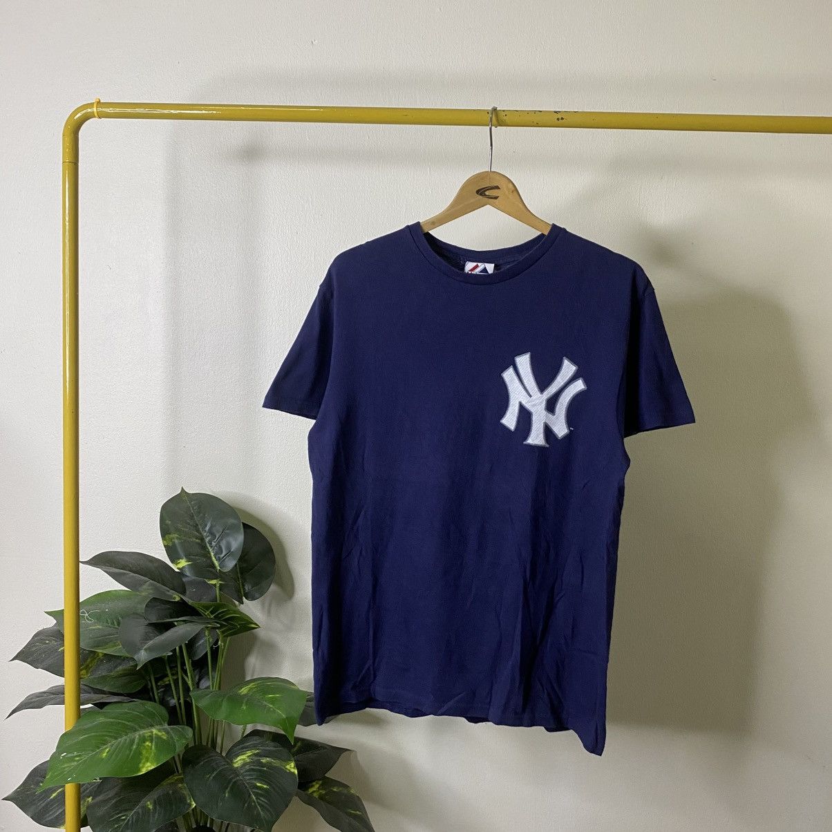 MLB Y2K Majestic NY Yankees Tanaka Nameset MLB Baseball Tshirt Size US M / EU 48-50 / 2 - 6 Thumbnail