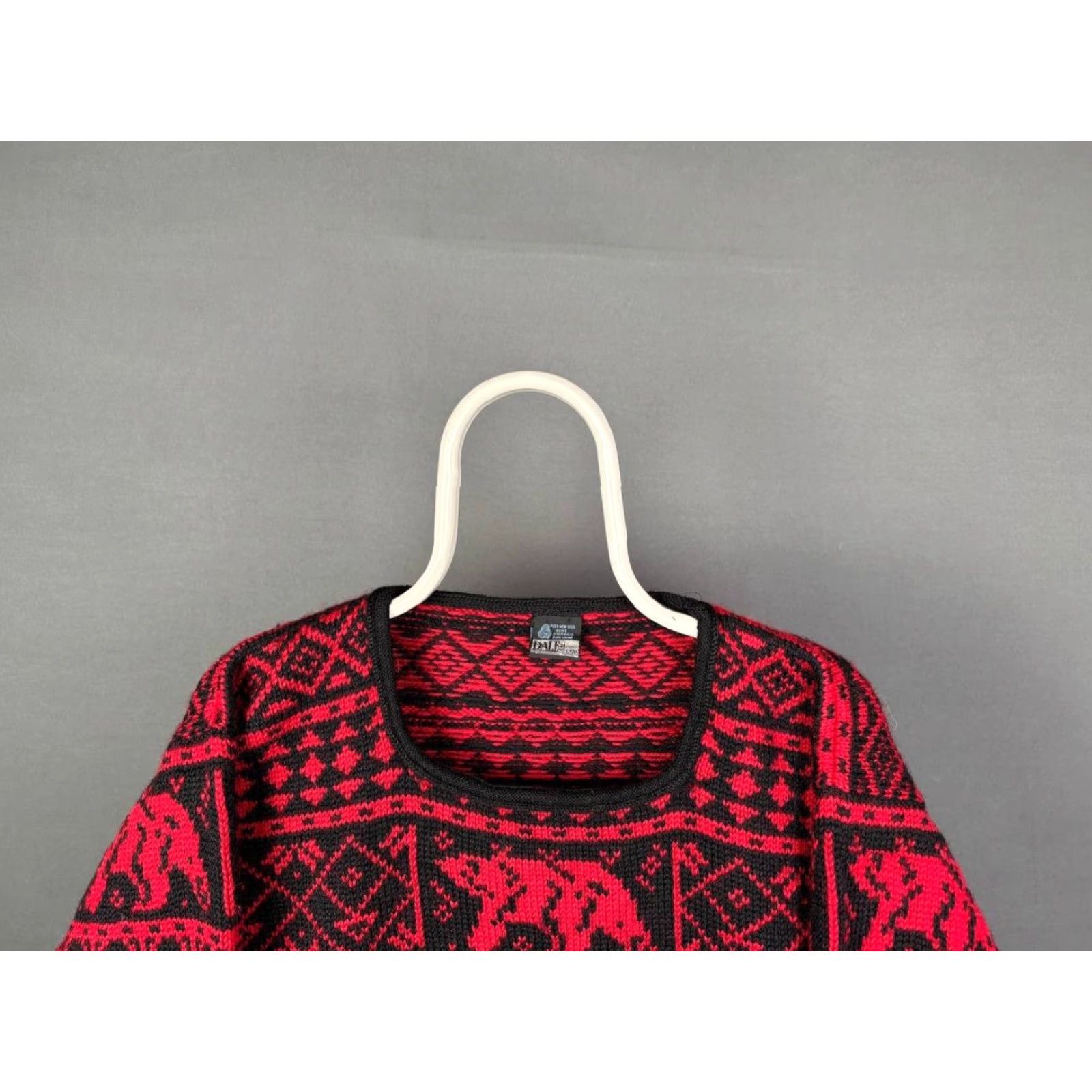 Dale Of Norway Dale of Norway Womens Sweater Red Wool Fair Isle Long Sleeve Crew Neck Pullover Knit Casual Outdoor Classic Travel Womens Size ONE SIZE - 5 Thumbnail