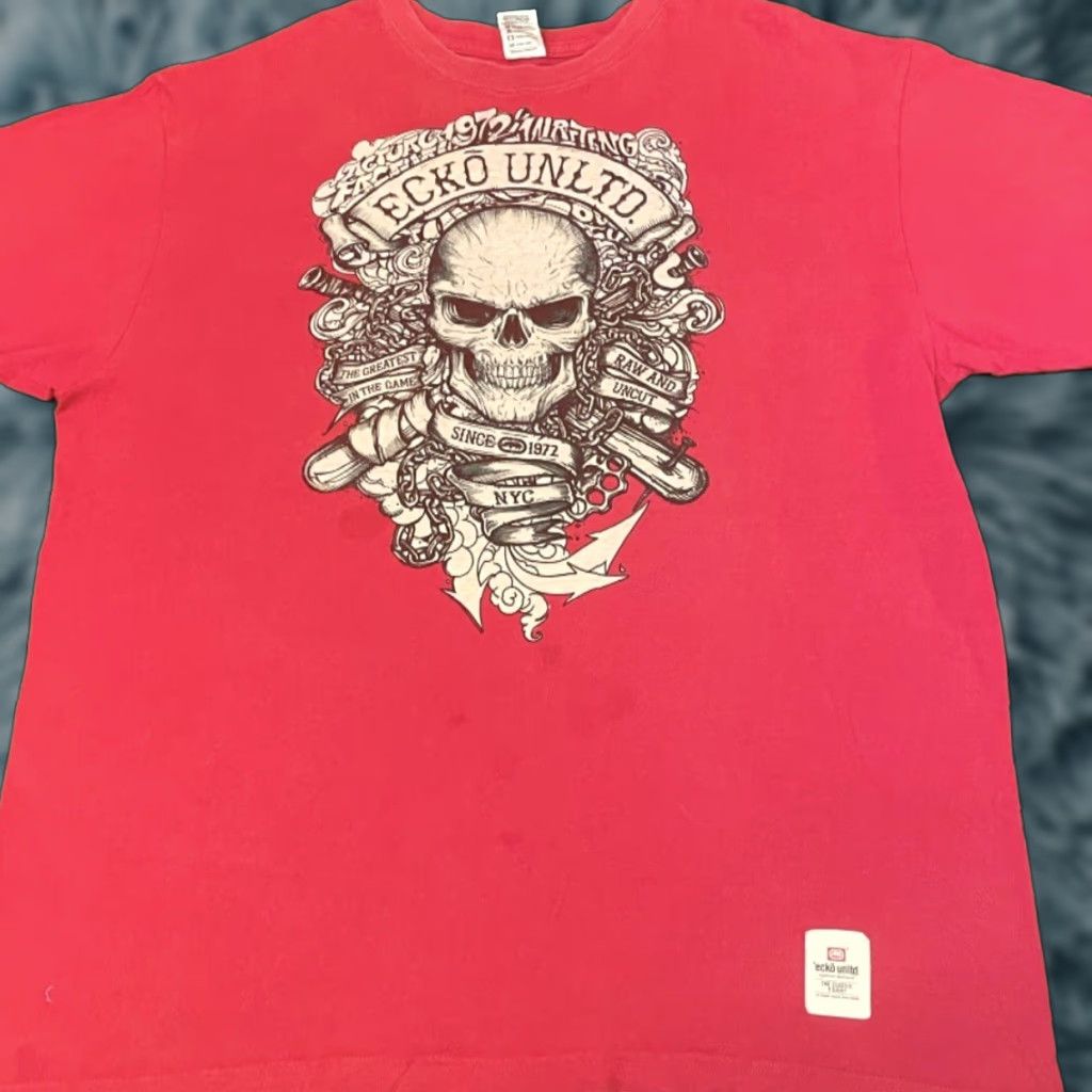 Ecko Unltd. VINTAGE Y2K Ecko Unltd Elite Logo Shirt Mens 3XL Red Grunge Hip Hop Punk Skateboard 90s Logo Shirt Mens 3XL Size US XXL / EU 58 / 5 - 1 Thumbnail