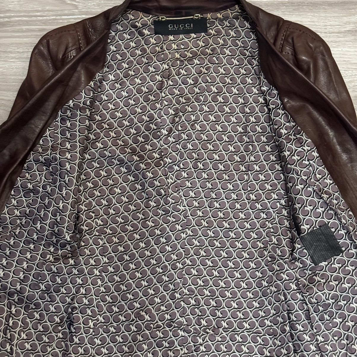 Gucci × Tom Ford Gucci leather jacket tomford Size XS / US 0-2 / IT 36-38 - 11 Thumbnail