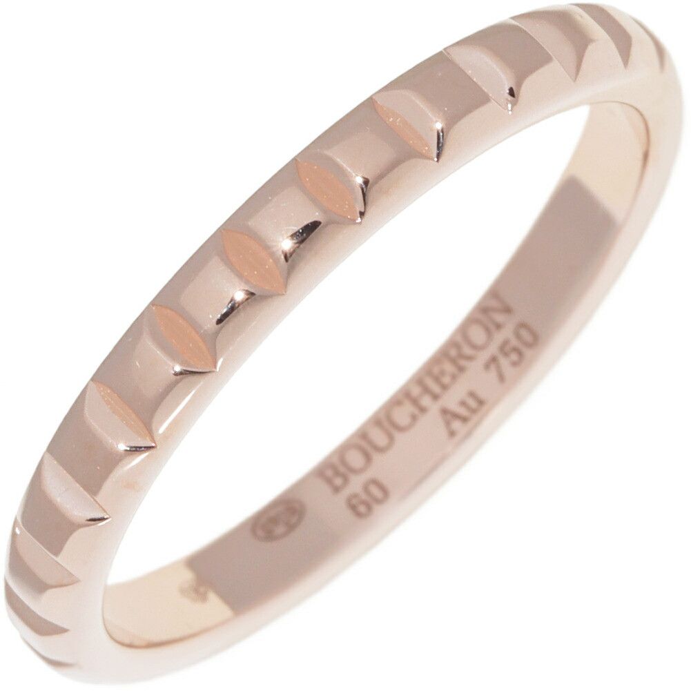 Other Boucheron Boucheron Quatre Clou de Paris Au750 Pink Gold Ring Size 19.5 Crocodile skin Ring JAL00108 DUTY FREE for USA Size ONE SIZE - 1 Thumbnail