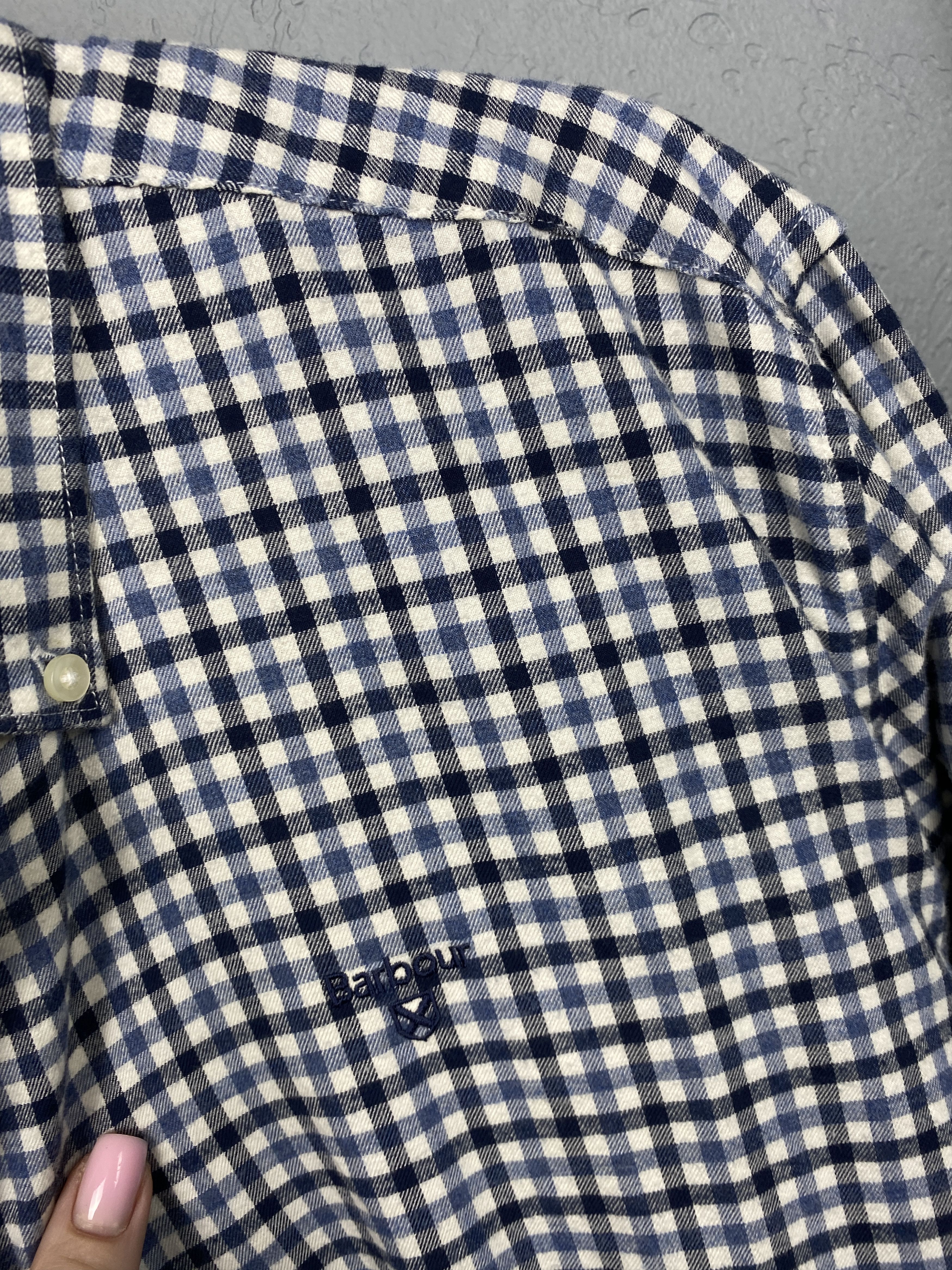 Barbour × Flannel Barbour Vintage Mens Flannel Plaid Shirt Size US XL / EU 56 / 4 - 3 Thumbnail