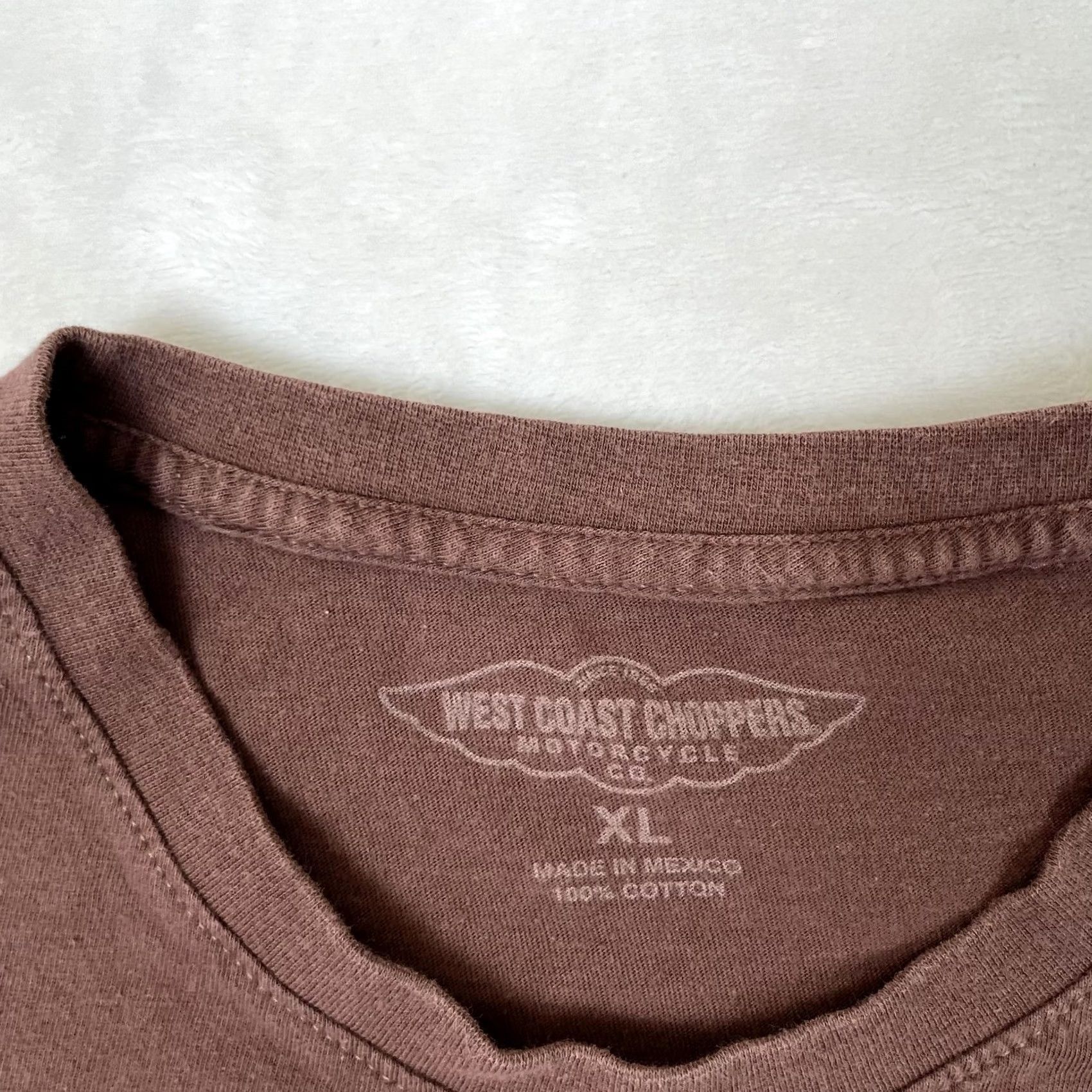 West Coast Choppers West Coast Choppers 718 T-Shirt Mens XL Brown Graphic Print Short Sleeve Crew Neck Jersey Cotton Size US XL / EU 56 / 4 - 4 Thumbnail