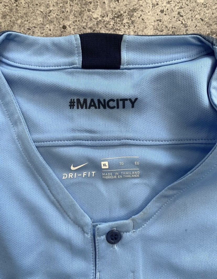 Nike × Vintage Vintage Nike Manchester City Kun Aguero 2018 Blockore Size US XL / EU 56 / 4 - 11 Thumbnail