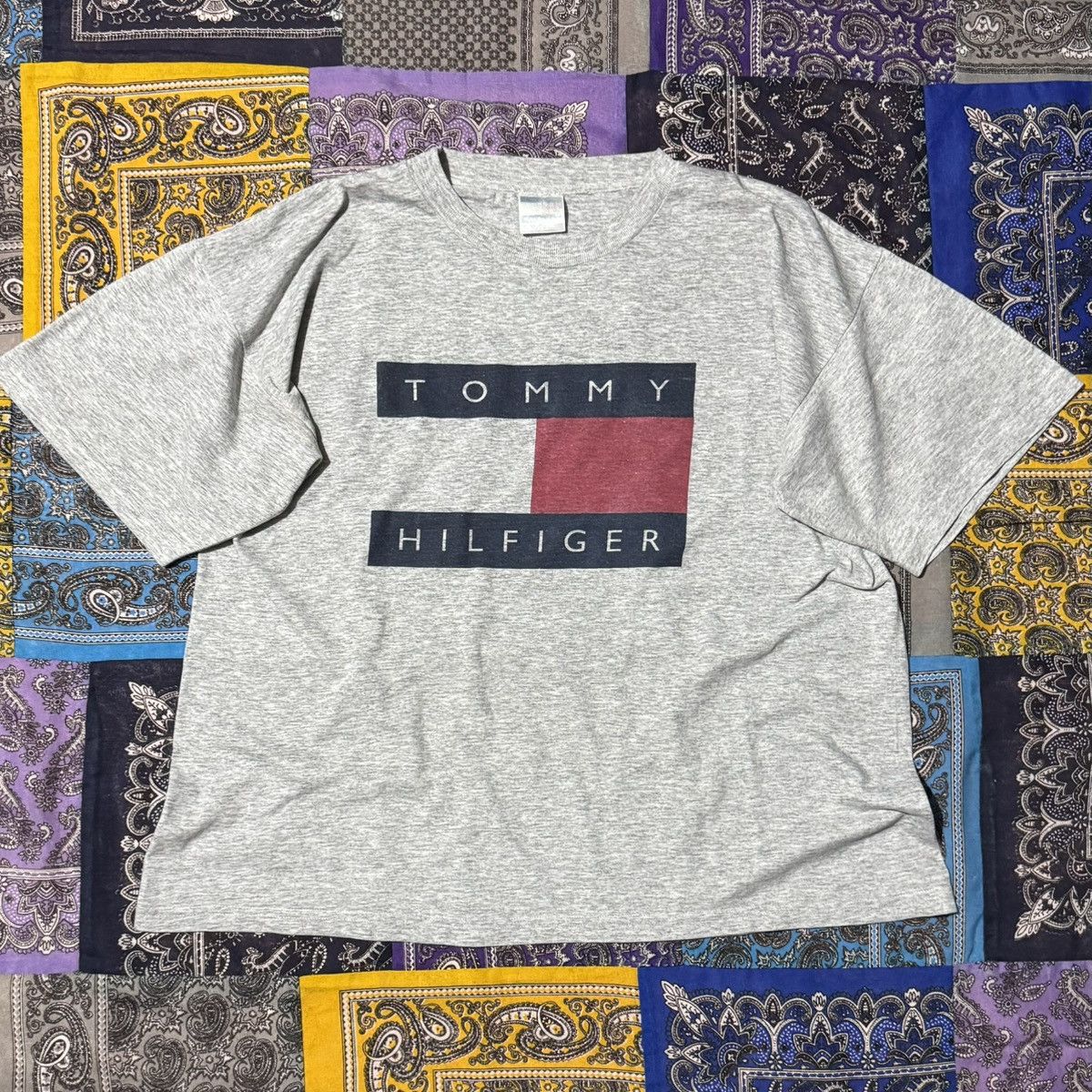 Tommy Hilfiger Tommy Hilfiger big flag vintage Size US XL / EU 56 / 4 - 1 Thumbnail
