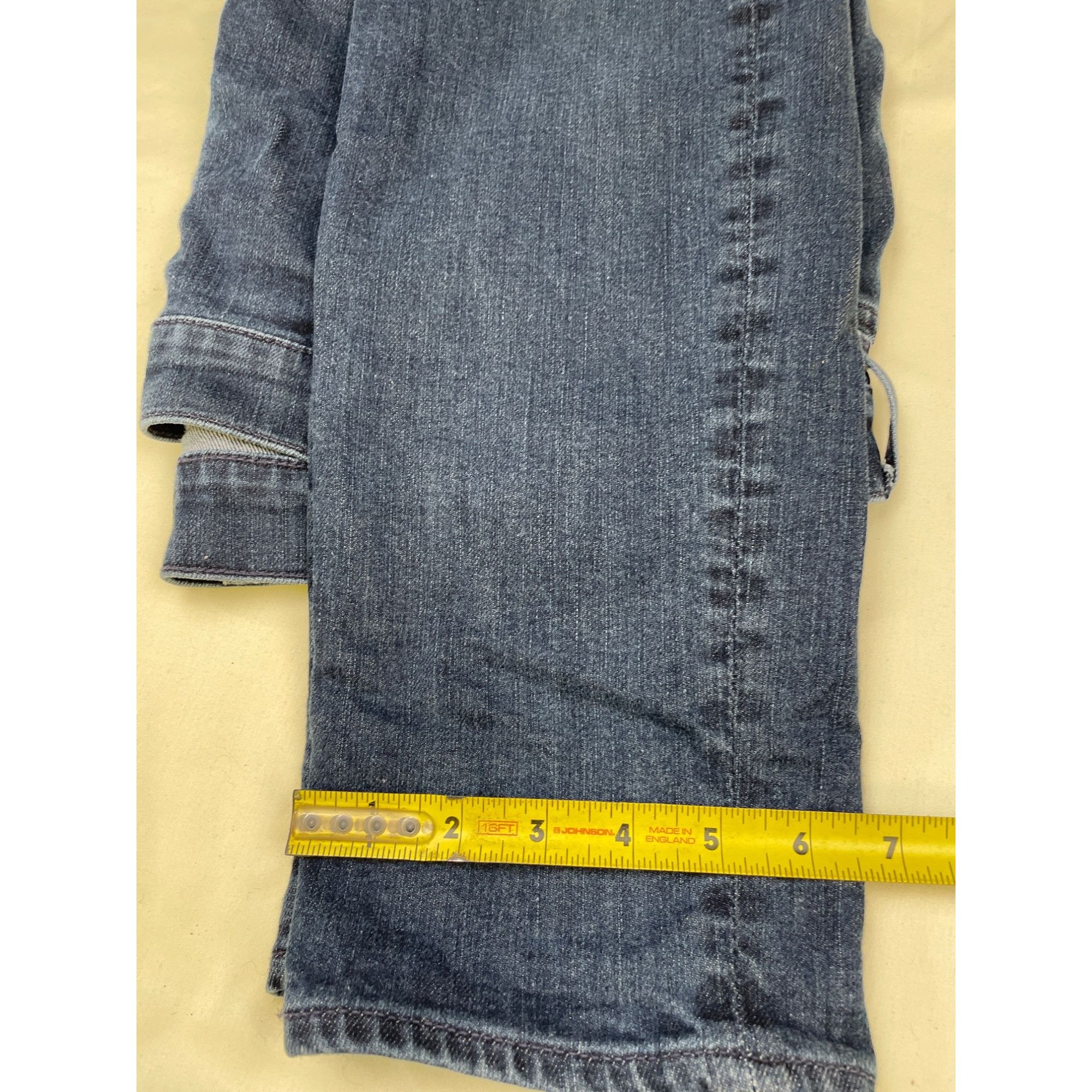 7 For All Mankind 7 for All Mankind Men's Blue Jeans Straight Size 38 x 32 SKU Size US 38 / EU 54 - 6 Thumbnail