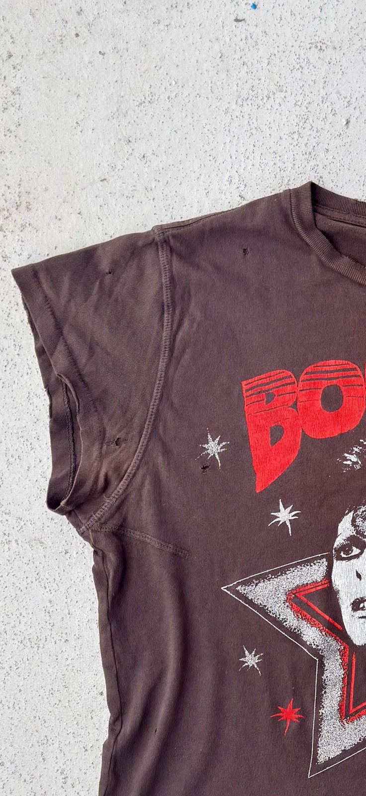 Vintage Vintage Distressed David Bowie Baby Tee Size US M / EU 48-50 / 2 - 8 Thumbnail