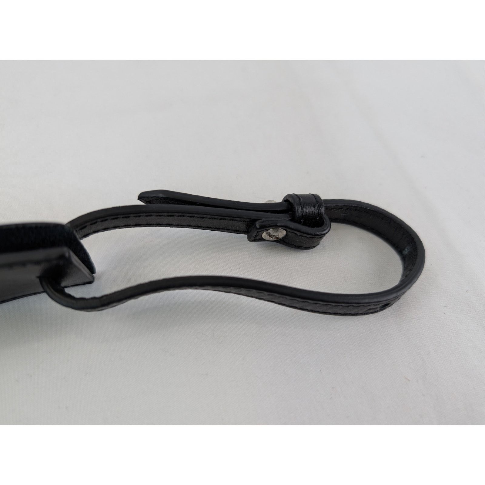 Off-White o1rshd1 Size: OS / Leather Luggage Tag in Black Size ONE SIZE - 4 Thumbnail