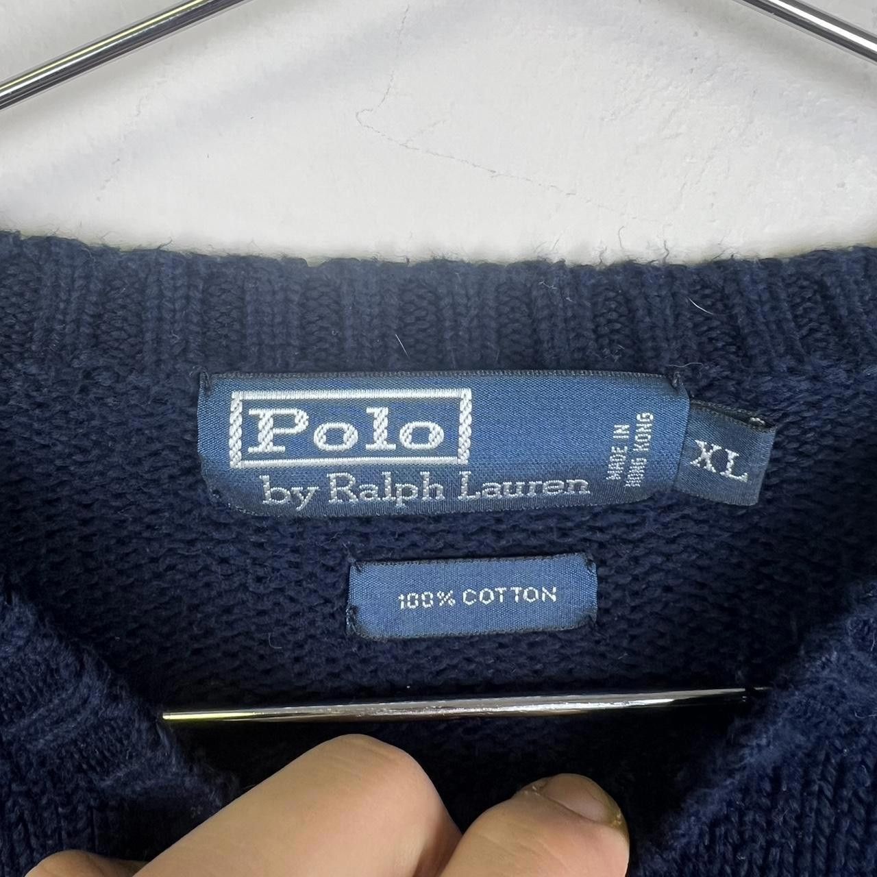 Polo Ralph Lauren Polo Ralph Lauren Men's Cotton Sweater - Size XL - Navy Blue Size US XL / EU 56 / 4 - 3 Thumbnail