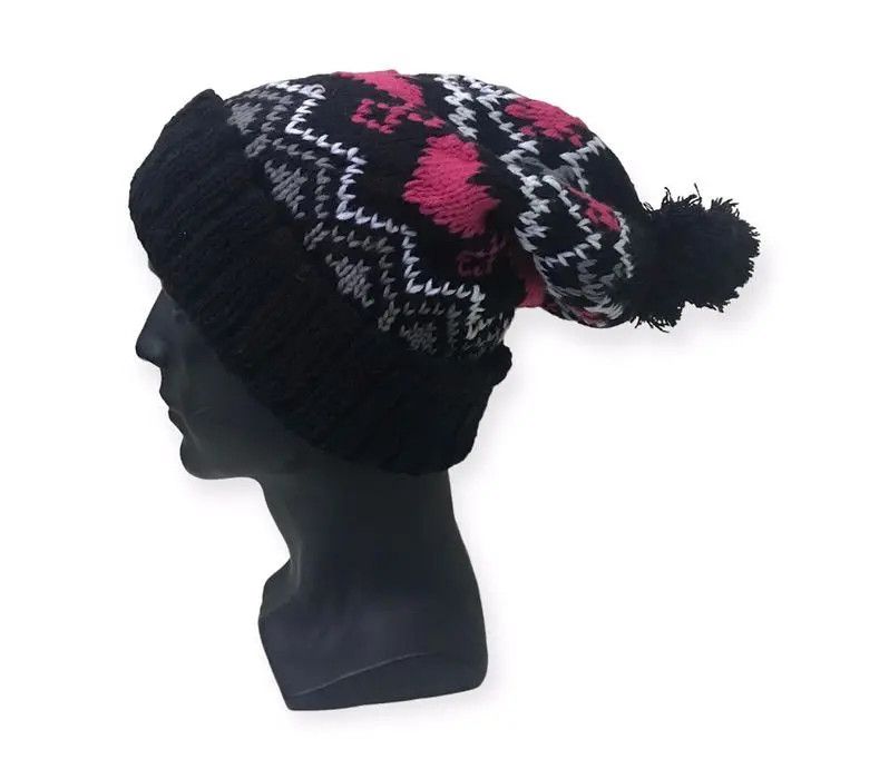 Japanese Brand Japanese Brand Bobble Beanie Hat Size ONE SIZE - 1 Thumbnail