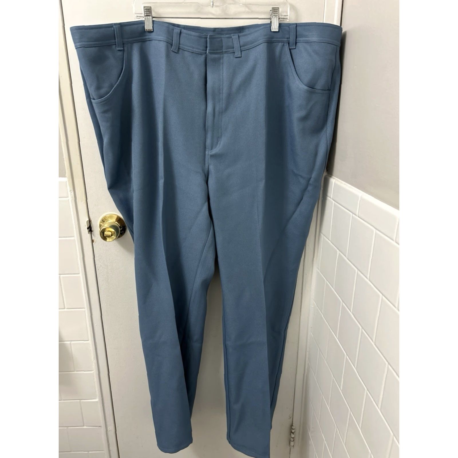 Vintage Scandia Woods Jeans Mens 52x33 Blue Comfort Fit Heavyweight Stretch Zipper Button Denim Pockets Logo YKK Size US 36 / EU 52 - 2 Thumbnail
