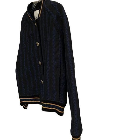 3.1 Phillip Lim 3.1 Phillip Lim Brocade cable print Varsity Bomber blue Size XS / US 0-2 / IT 36-38 - 6 Thumbnail