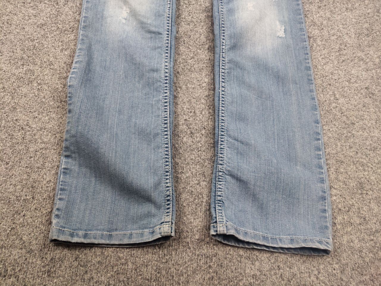 John Galliano Vintage John Galliano Y2K Style Metal Logo Faded Denim Jeans Size US 29 - 5 Thumbnail