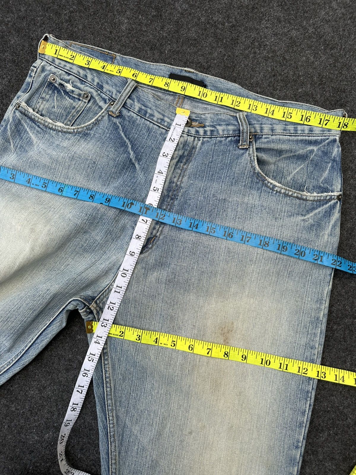 JNCO Sale 🔥 Asian Can Controlez Baggy Dirty Distressed Denim D41 Size US 36 / EU 52 - 5 Thumbnail