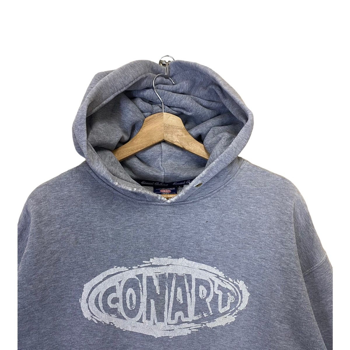 Japanese Brand VINTAGE 90s CONART GRAVITY DESIGN PULLOVER HOODIE Size US XL / EU 56 / 4 - 4 Thumbnail