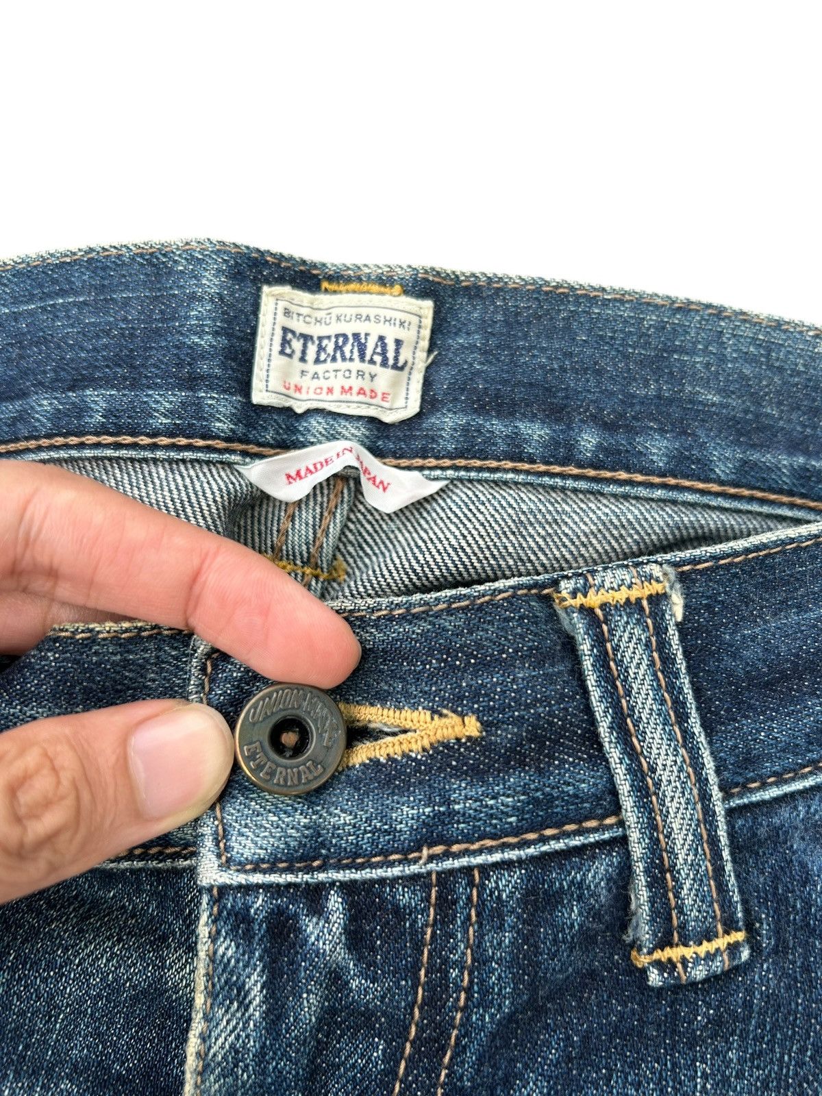 Kapital Vintage ETERNAL Selvedge Distressed Denim Jeans Size US 30 / EU 46 - 5 Thumbnail