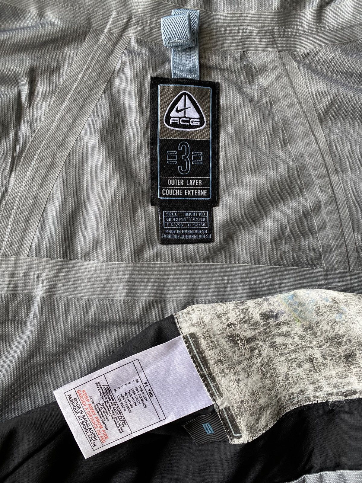 Goretex × Nike ACG × Vintage Vintage 90’s Nike ACG Triple BalckJacket Size US L / EU 52-54 / 3 - 9 Thumbnail