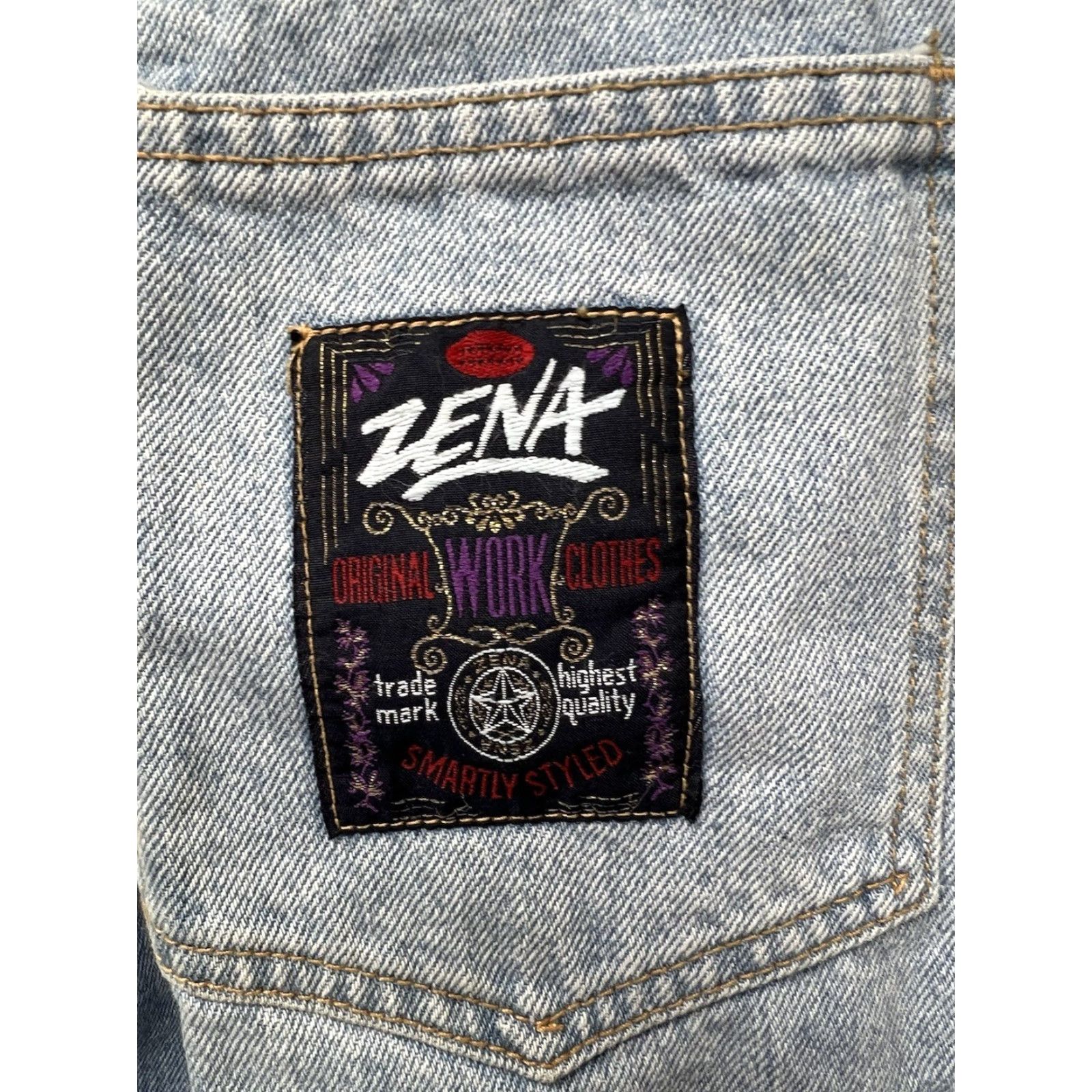 Vintage VINTAGE ZENA Jeans Tapered High Rise Mom Sz 6 Light Wash Blue Denim USA Made Womens Jeans Size 28" / US 6 / IT 42 - 5 Thumbnail